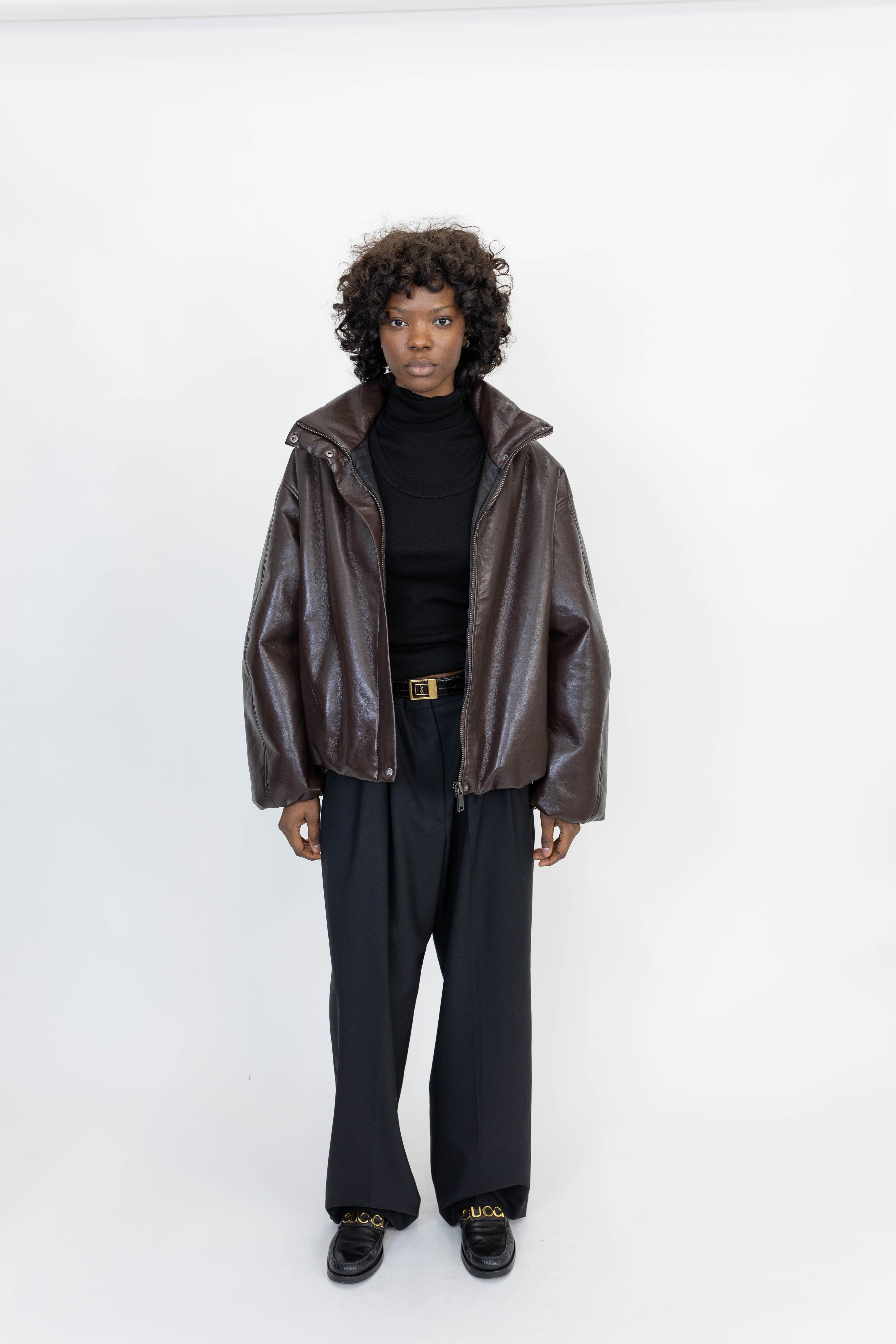 CYRUS JACKET IN DEEP BROWN JACKET ANINE BING 