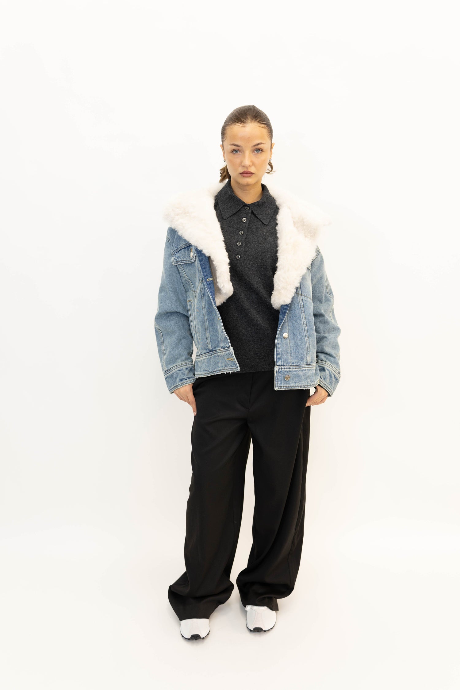 SOPHIA OUTERWEAR IN BLUE VINTAGE JACKET IRO 