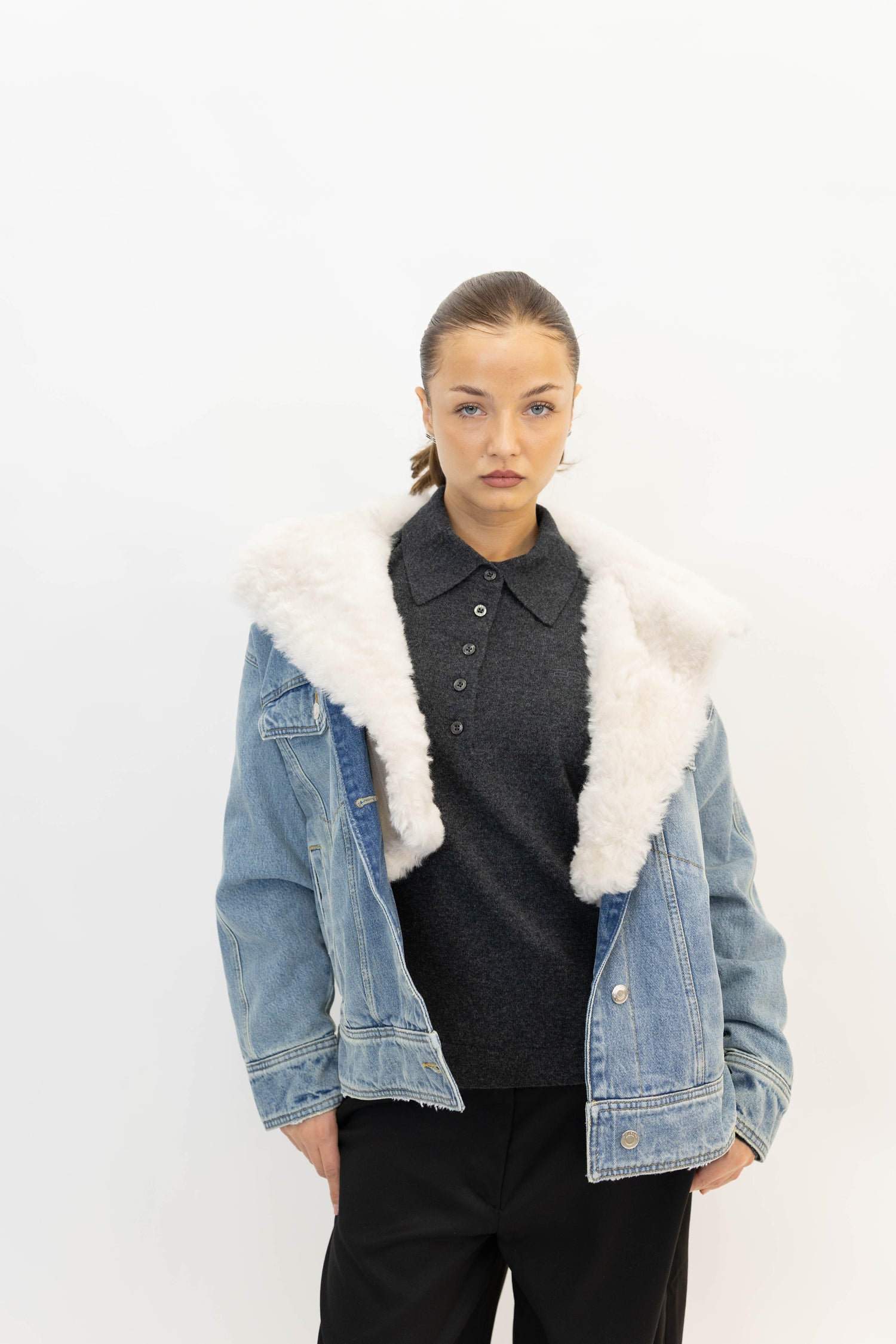 SOPHIA OUTERWEAR IN BLUE VINTAGE JACKET IRO 