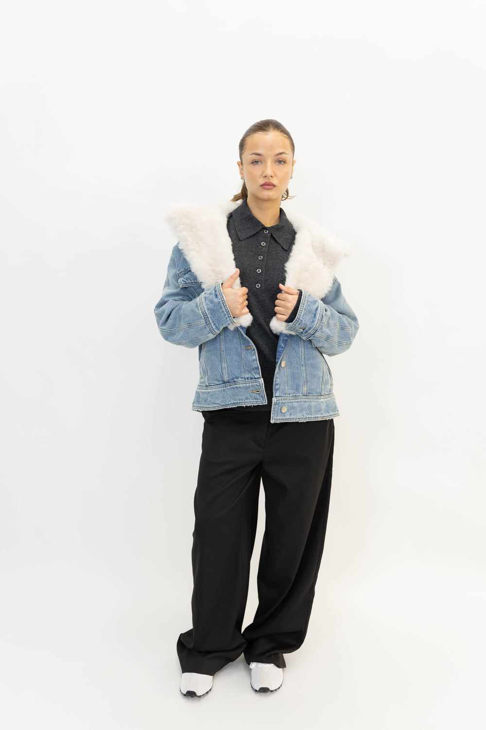 SOPHIA OUTERWEAR IN BLUE VINTAGE JACKET IRO 