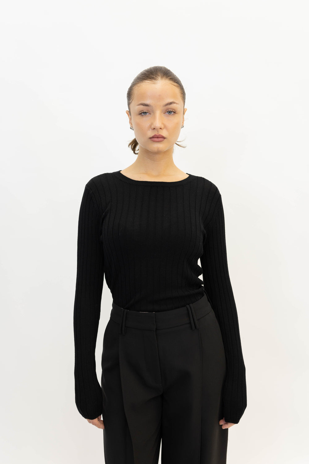 HENNY SWEATER IN BLACK KNIT ONE & OTHER 