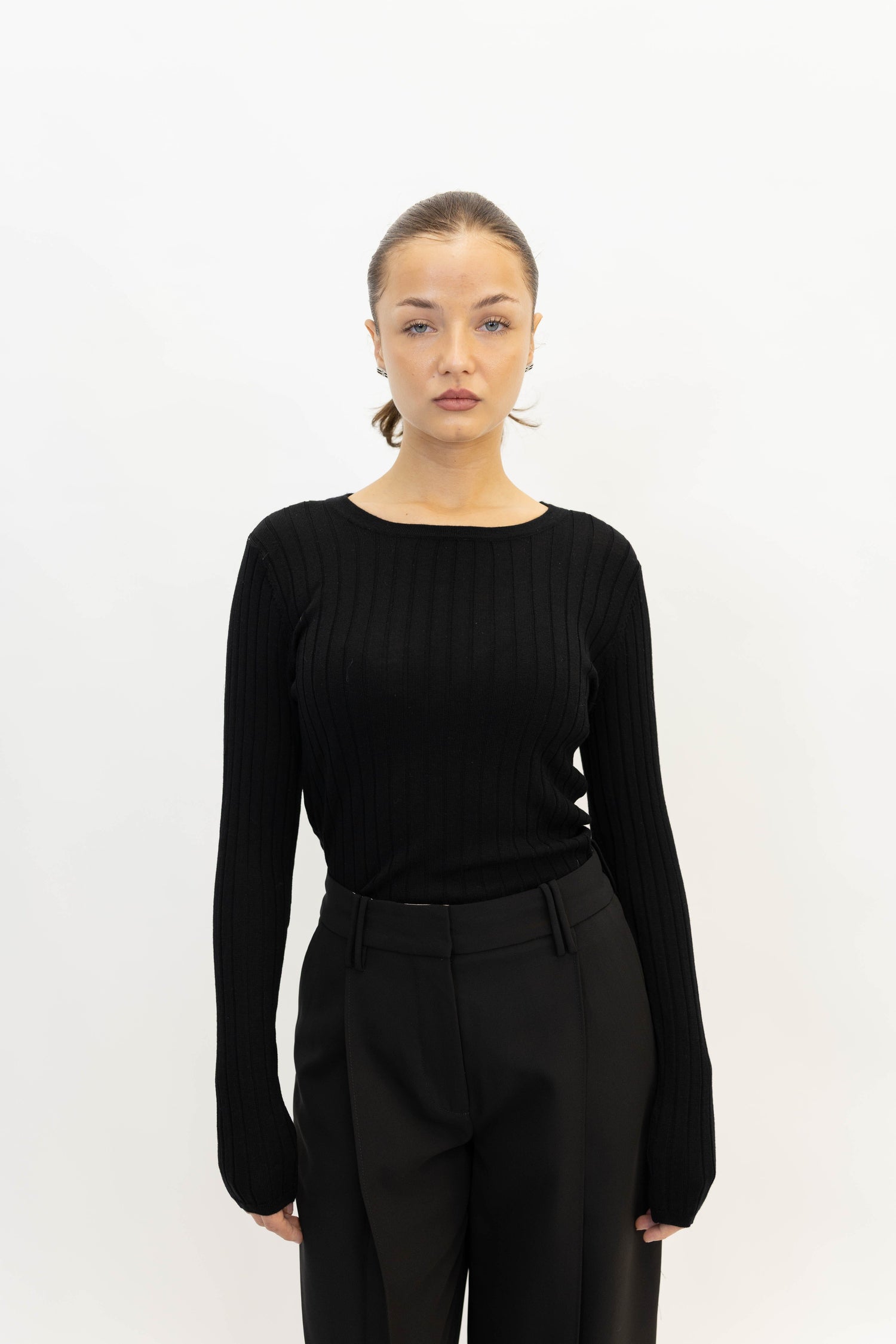 HENNY SWEATER IN BLACK KNIT ONE & OTHER 