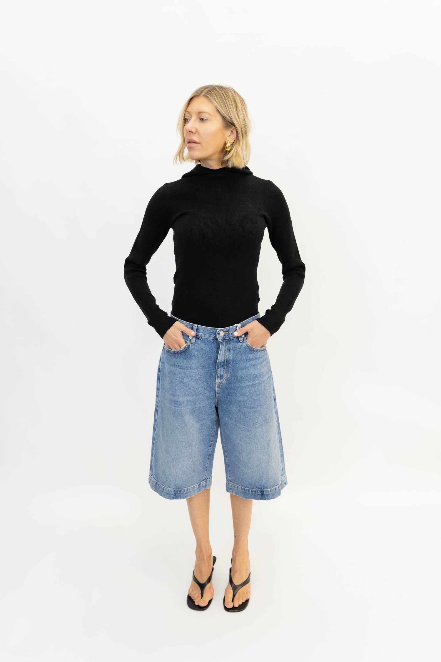 FRAME x AMELIA GRAY-THE JORT BERMUDA IN LILT SHORT FRAME 