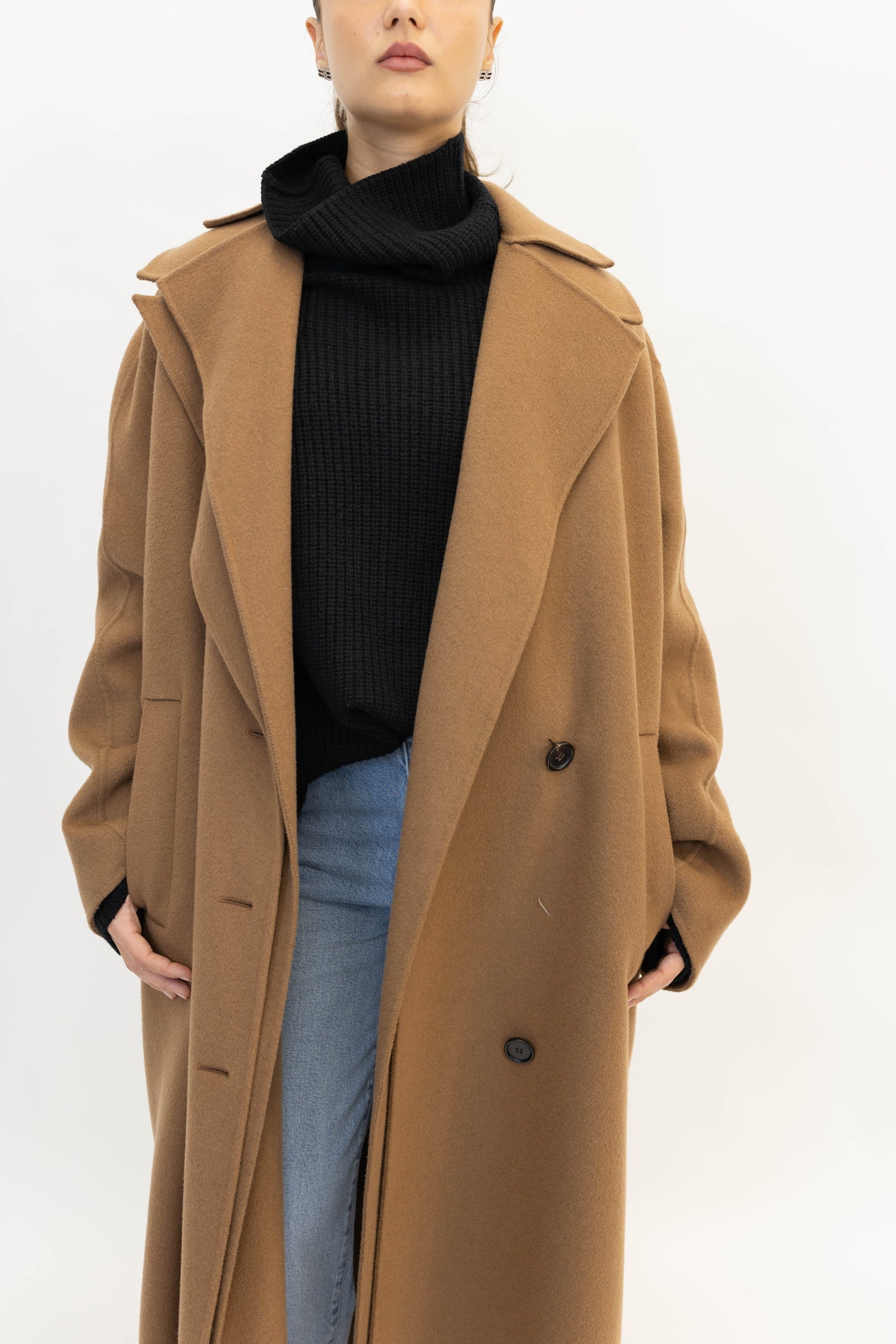 DOUBLE-FACED WOOL COAT COAT ROHE 