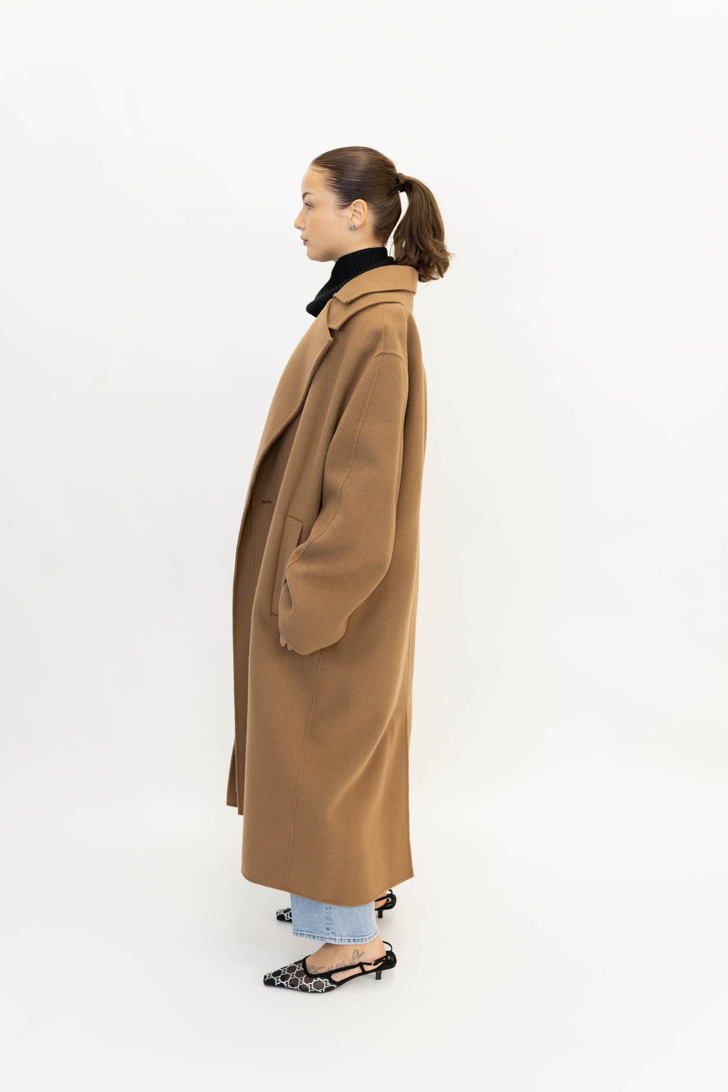 DOUBLE-FACED WOOL COAT COAT ROHE 