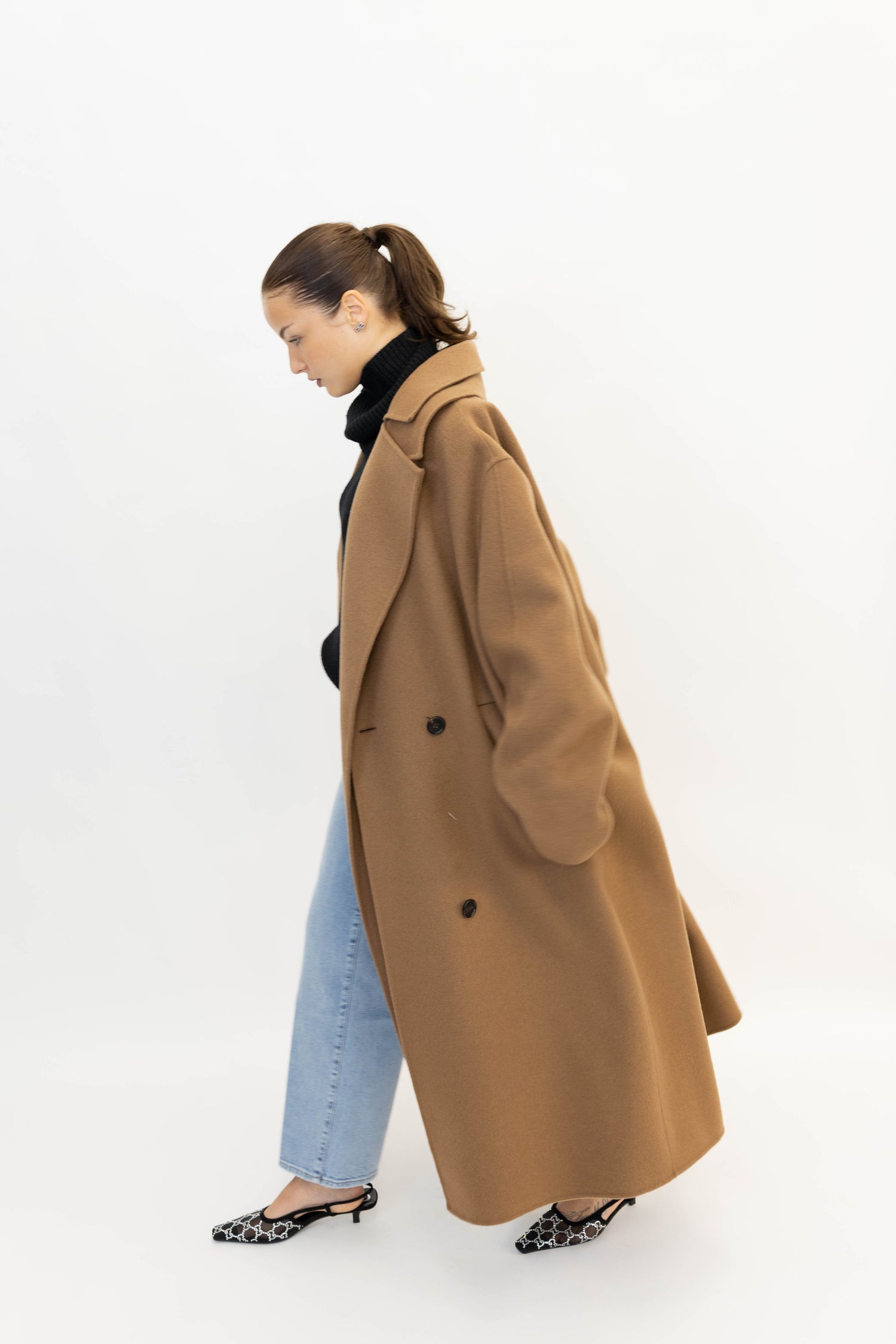 DOUBLE-FACED WOOL COAT COAT ROHE 