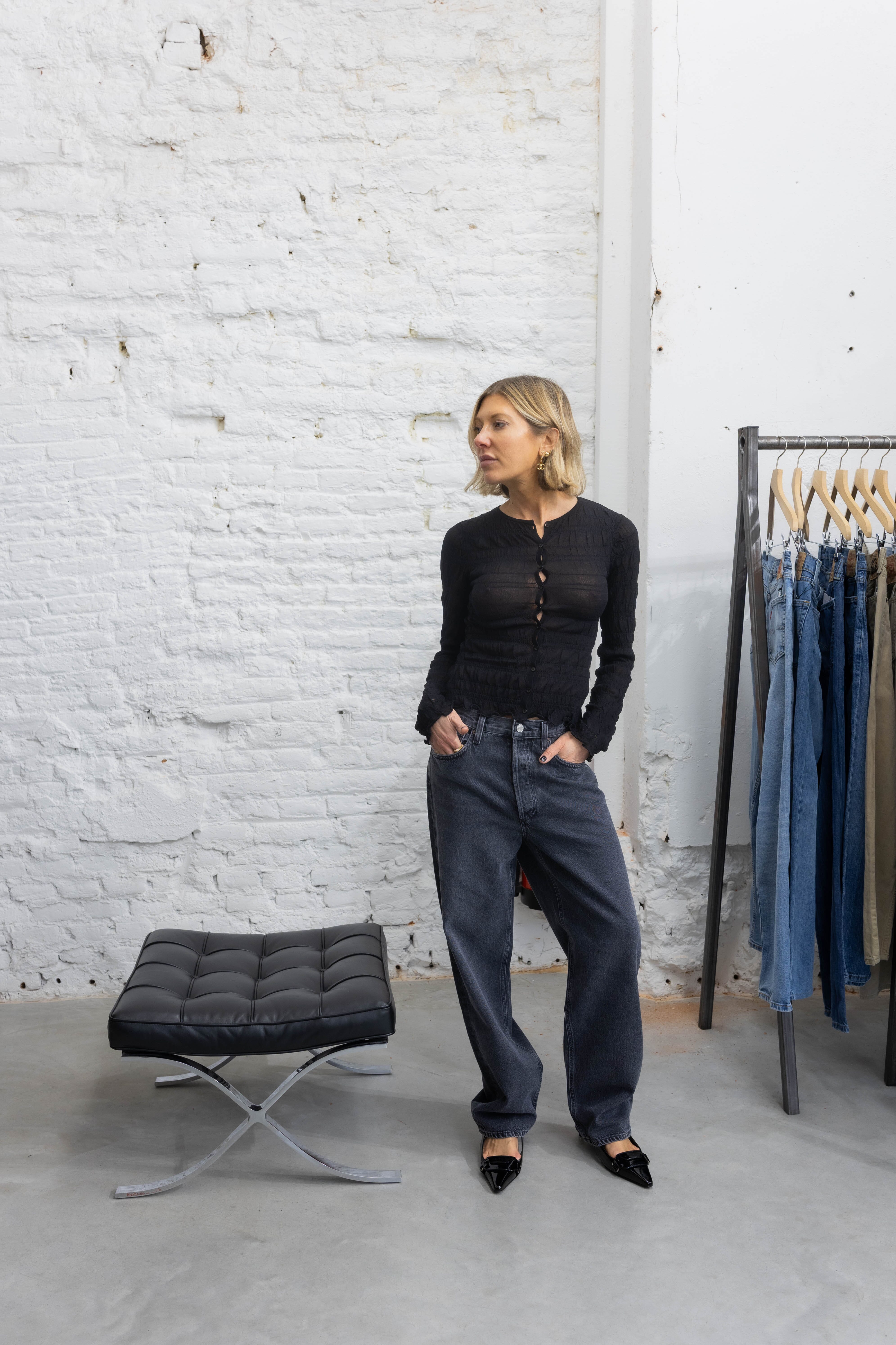 EBBA CARDIGAN IN BLACK CARDIGAN BY MALENE BIRGER 
