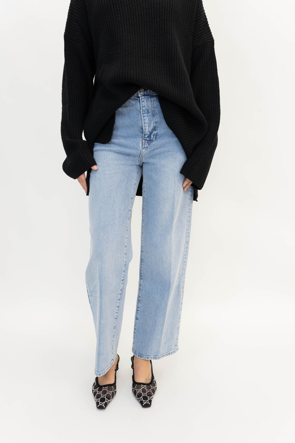 THE BORROWED JEANS IN DOLLY JEANS FRAME 