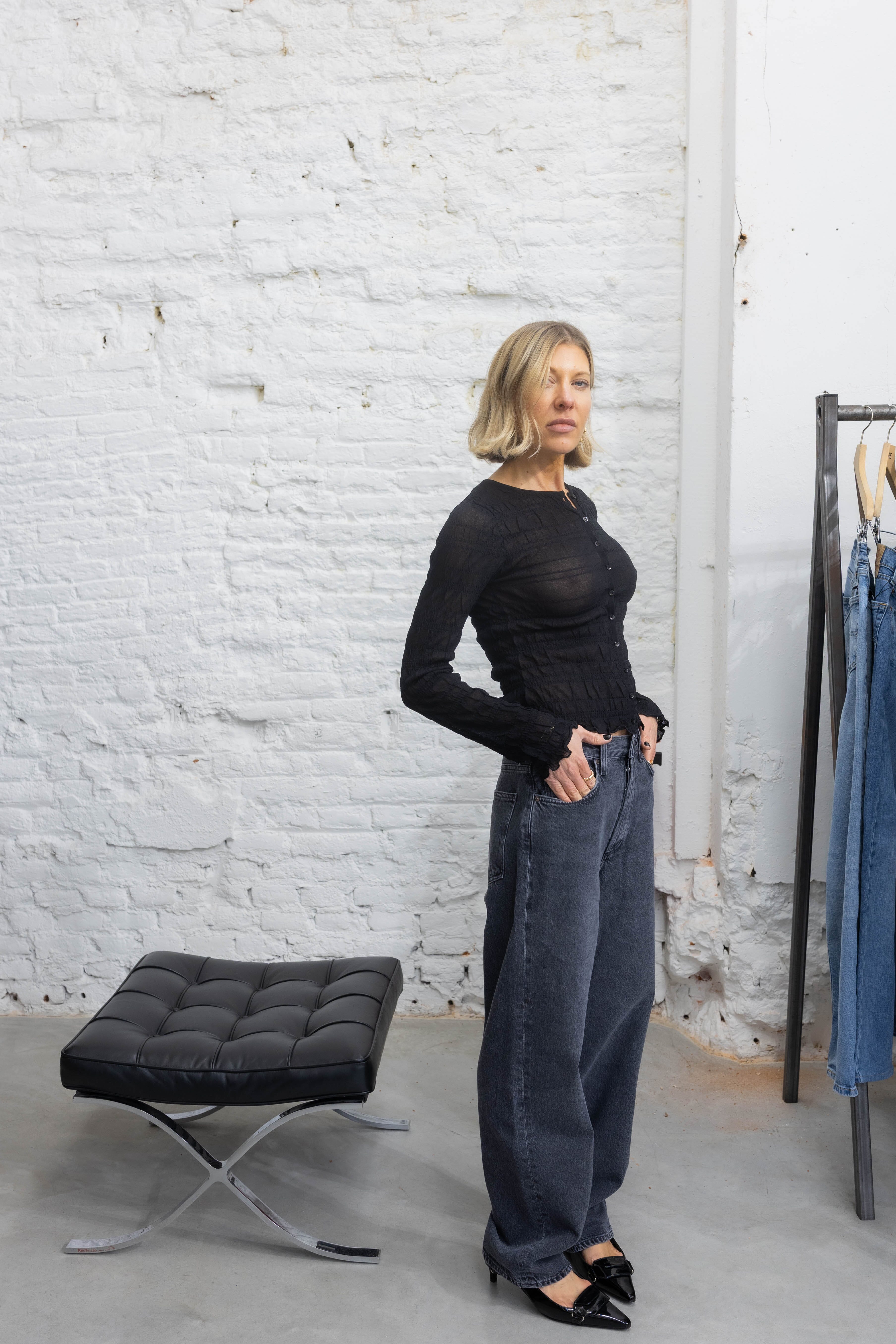 EBBA CARDIGAN IN BLACK CARDIGAN BY MALENE BIRGER 