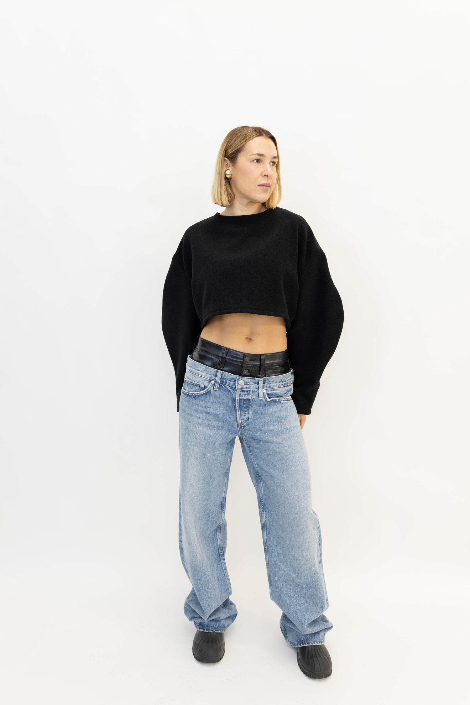 ELSON DOUBLE LAYERS JEAN IN OUTBREAK JEANS AGOLDE 