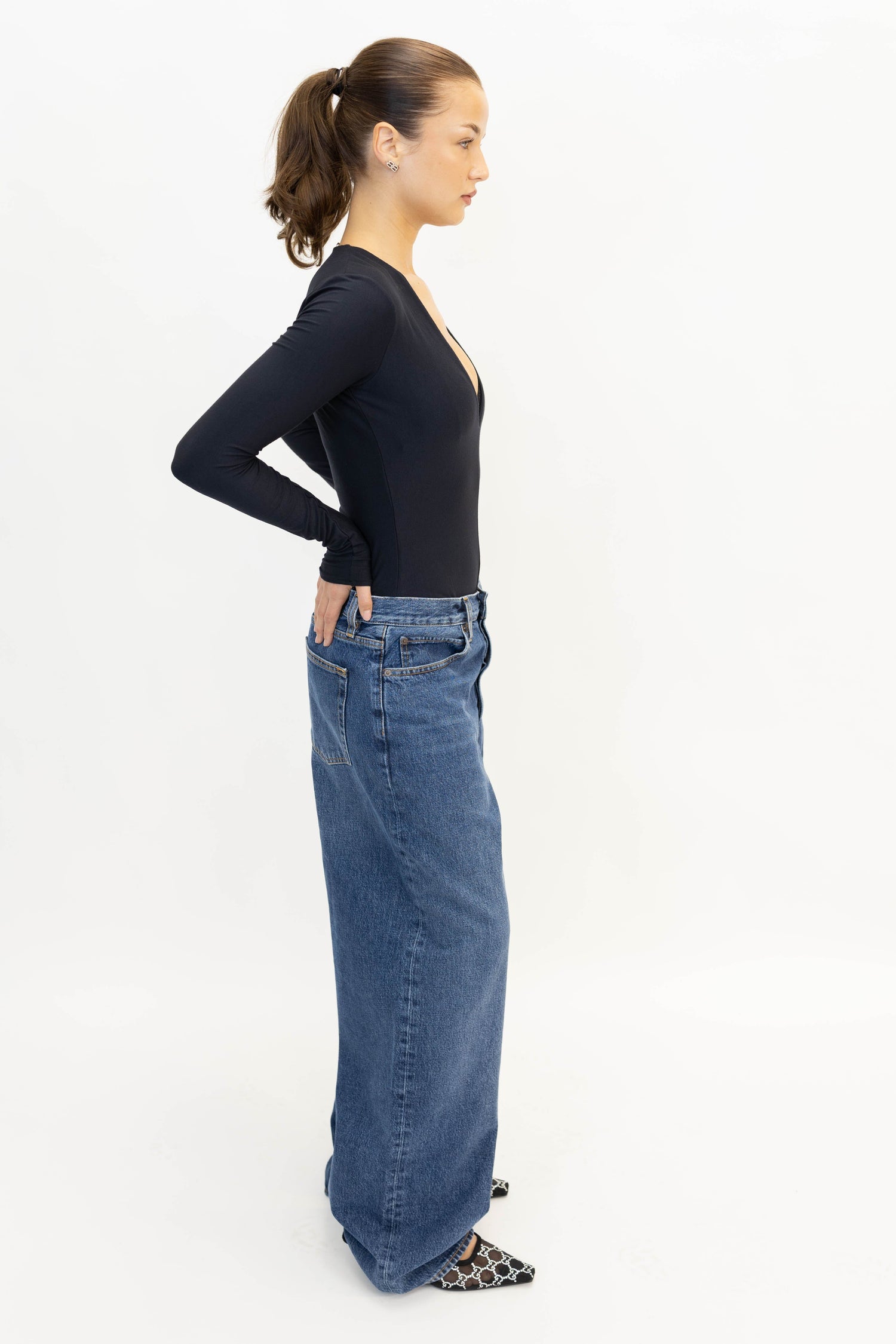 FRAME x AMELIA GRAY-THE DETOUR JEAN IN GEAR JEANS FRAME 