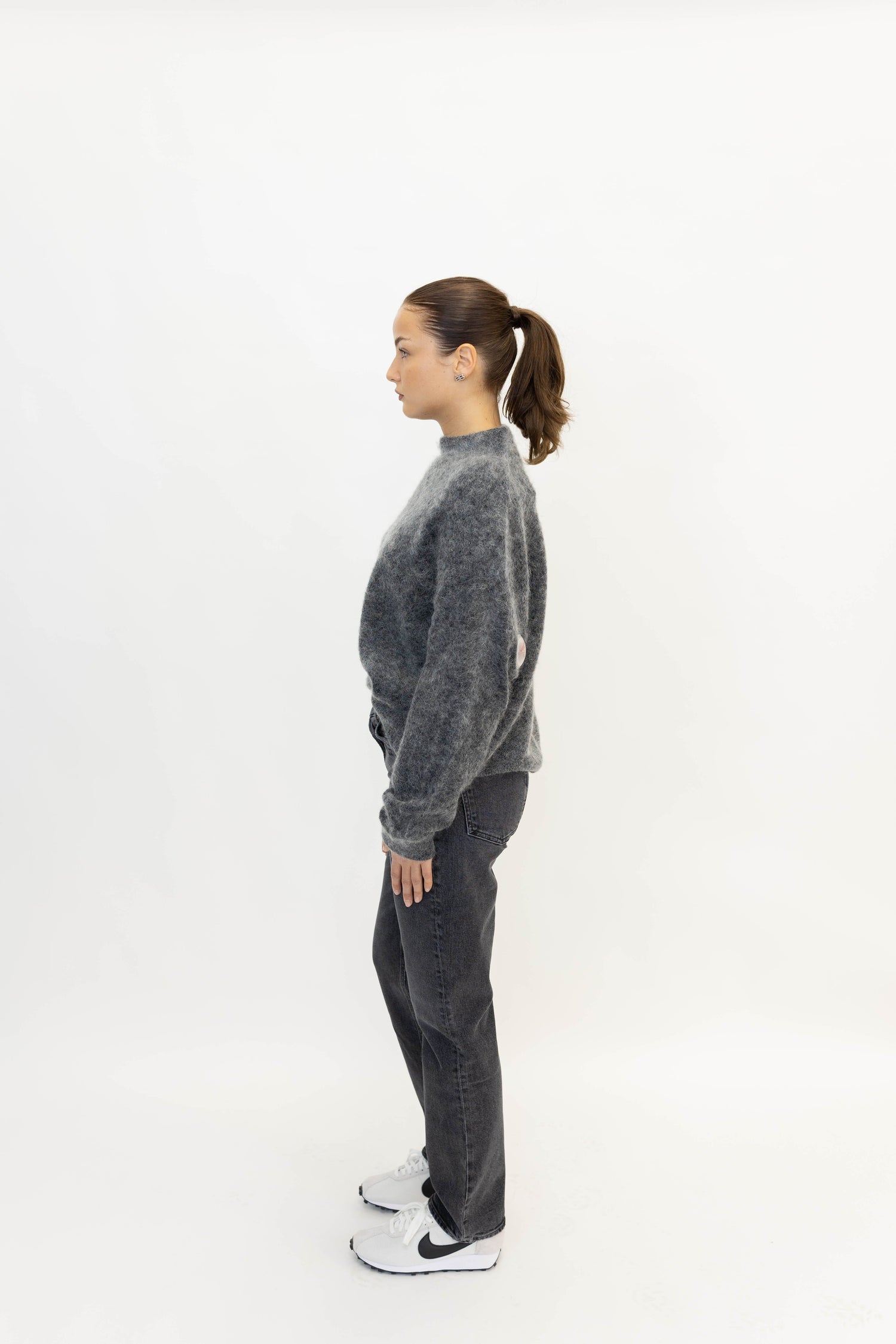 DEBBIE KNIT IN CHARCOAL PULLOVER GESTUZ 