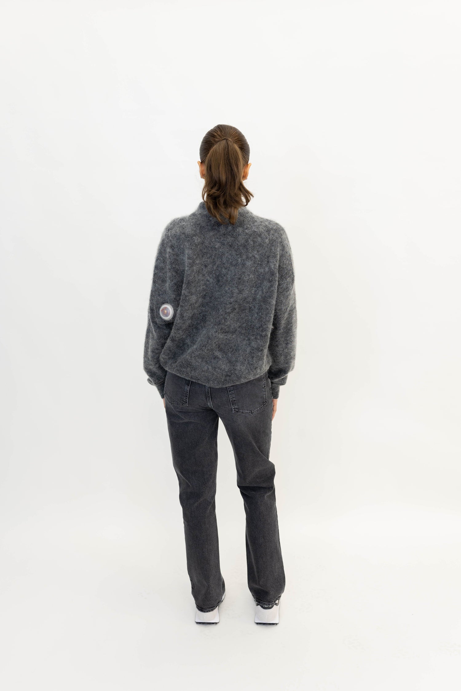 HIGH RISE STOVE PIPE IN METAL JEANS AGOLDE 