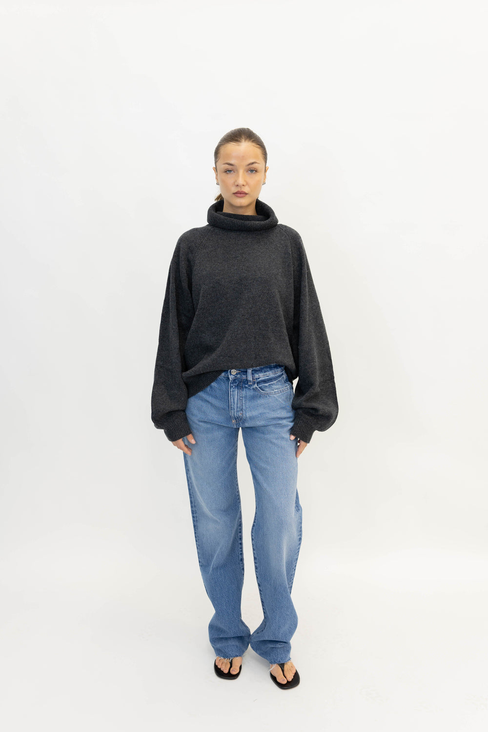 IRIS ECO STRAIGHT WIDE LEG JEANS IN DEEP OCEAN JEANS ICON DENIM 