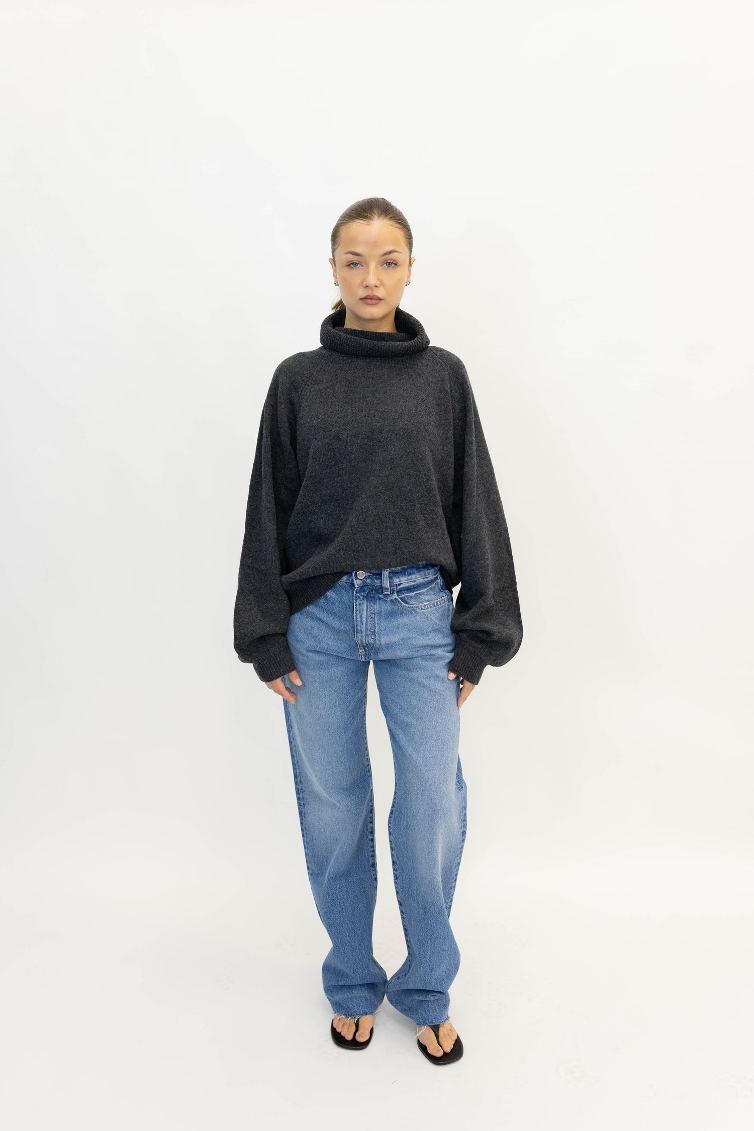 IRIS ECO STRAIGHT WIDE LEG JEANS IN DEEP OCEAN JEANS ICON DENIM 