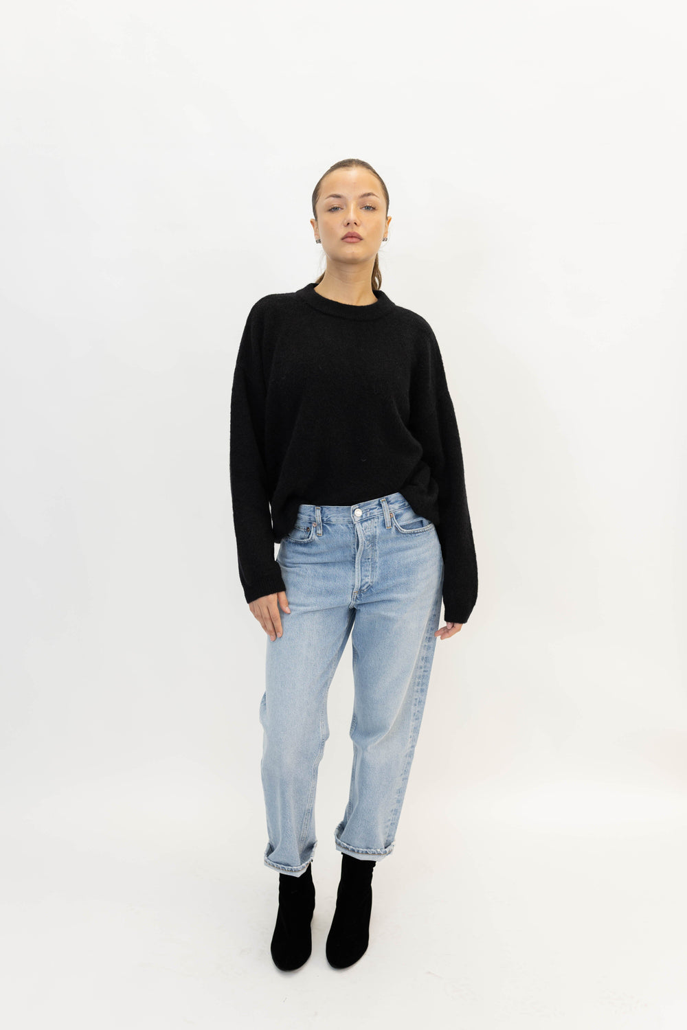 90'S PINCH WAIST CROP IN RIPPLE JEANS AGOLDE 