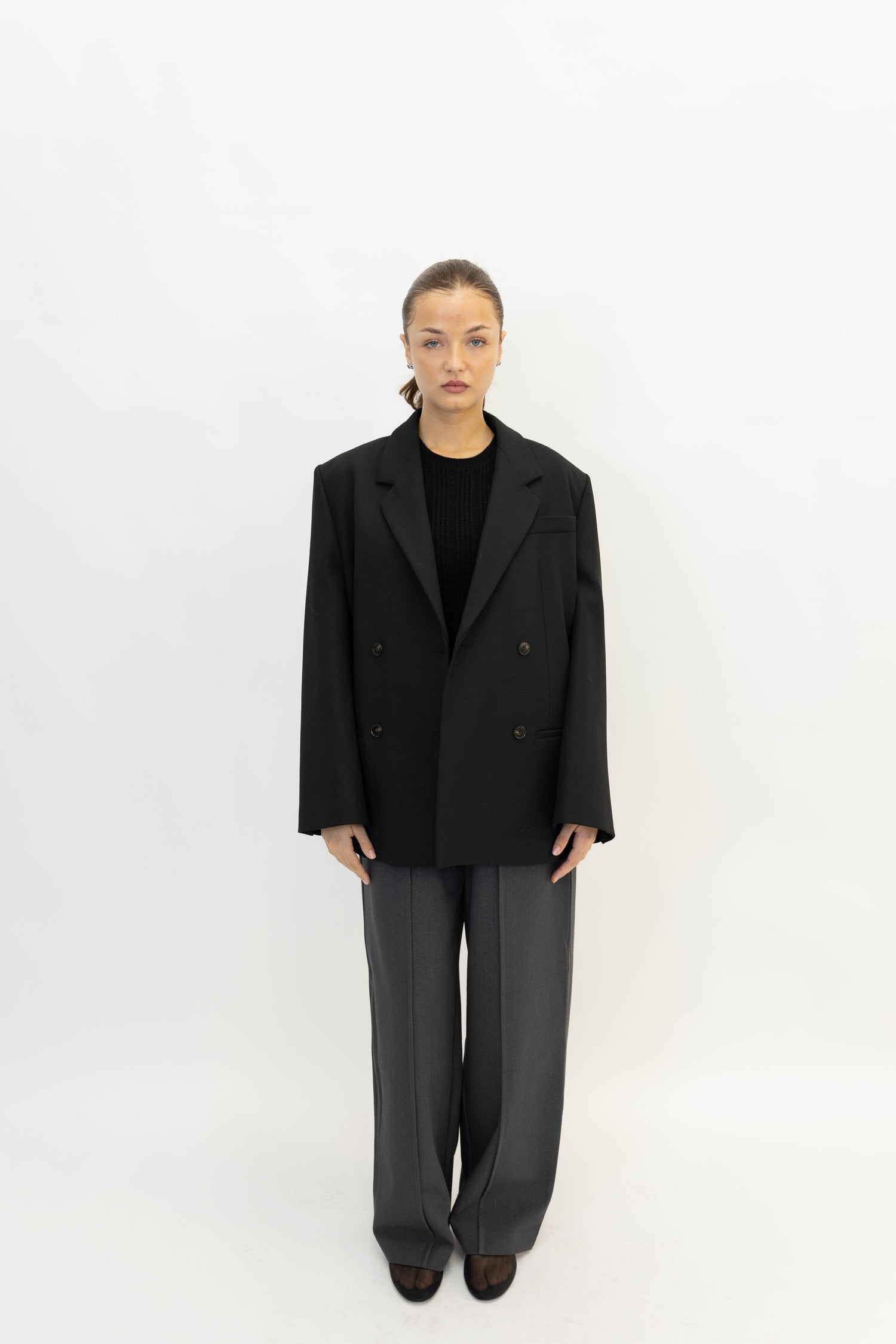 RAMONA BLAZER IN BLACK BLAZER BY MALENE BIRGER 