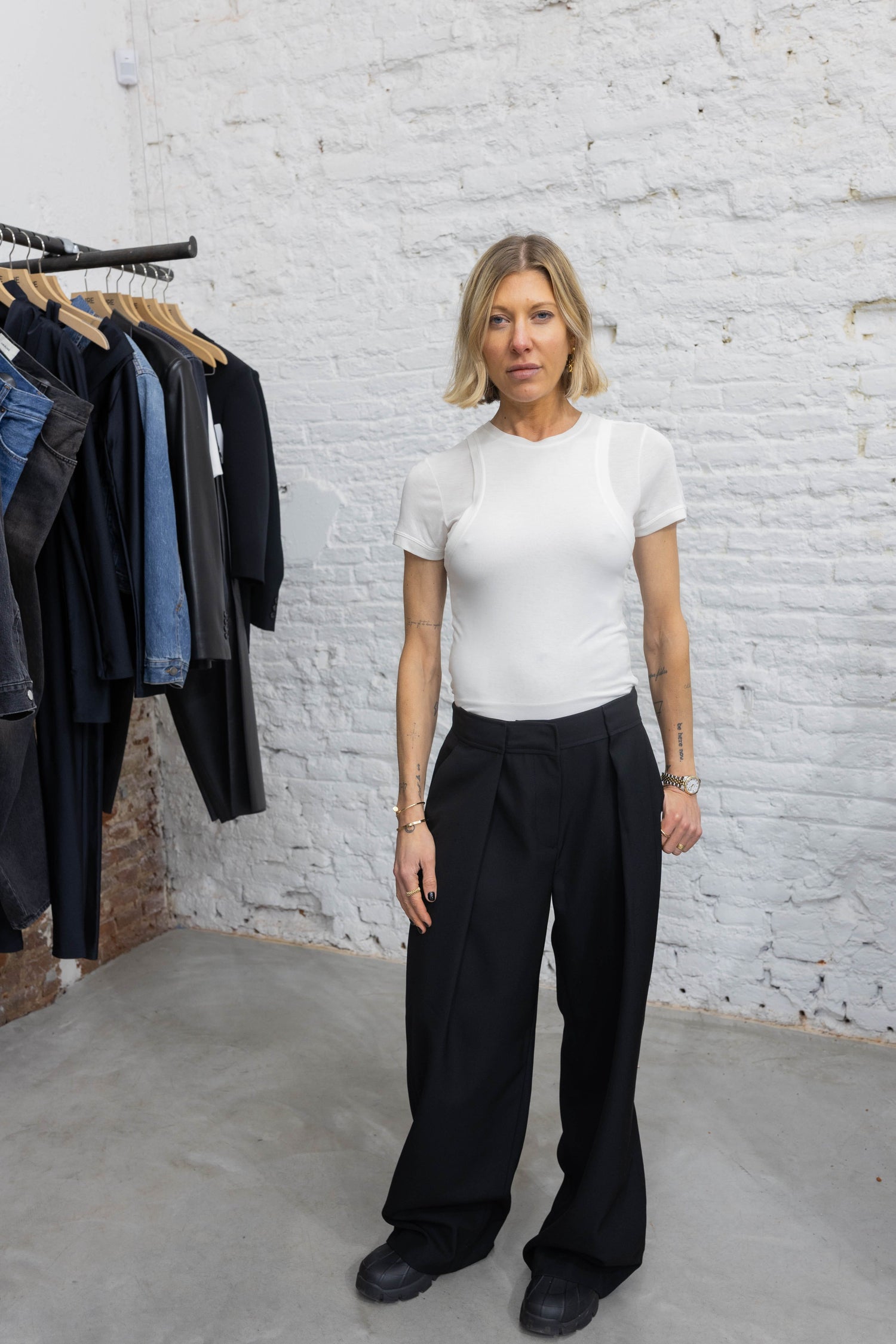 T-SHIRT SS DOUBLE IN IVORY T-SHIRT LA PISCINE 