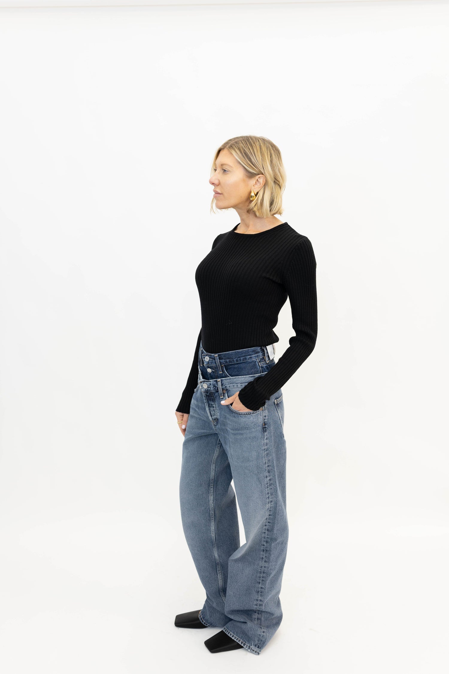 ELSON DOUBLE LAYERS JEANS JEANS AGOLDE 