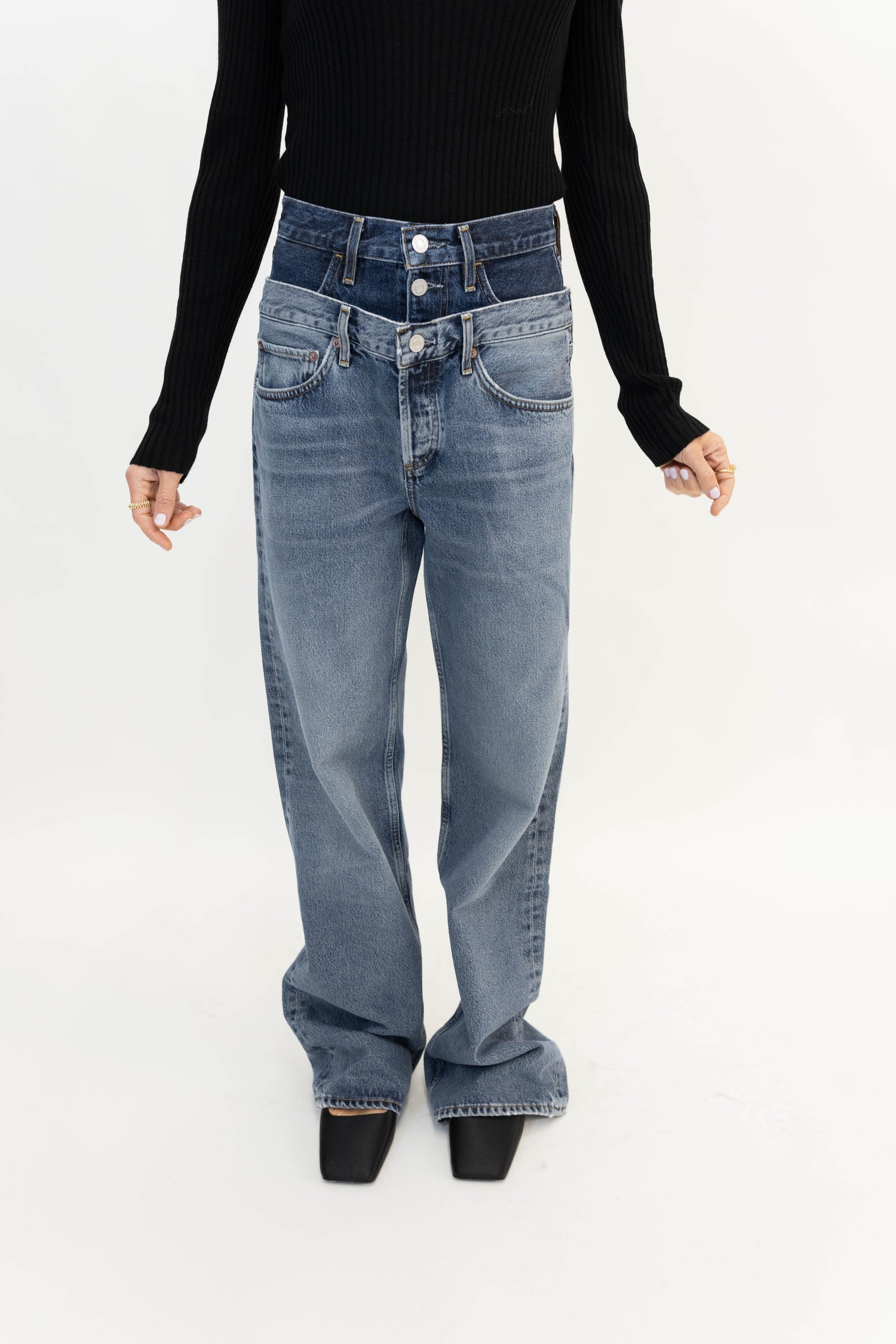 ELSON DOUBLE LAYERS JEANS JEANS AGOLDE 