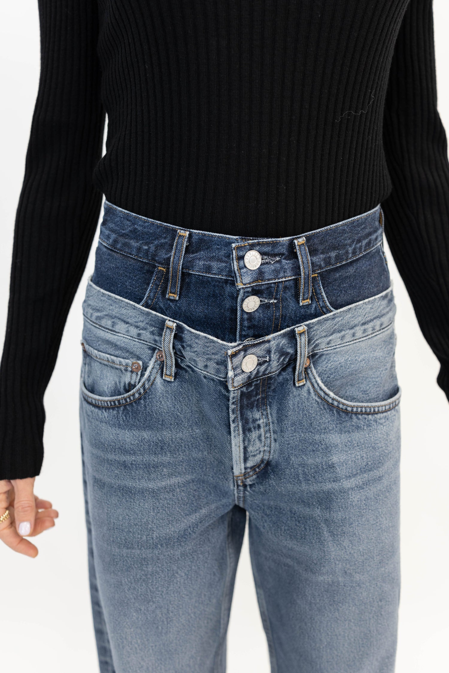 ELSON DOUBLE LAYERS JEANS JEANS AGOLDE 