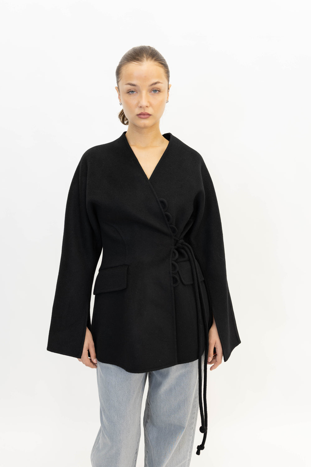 LALOU WOOL BLAZER IN BLACK BLAZER BY MALENE BIRGER 