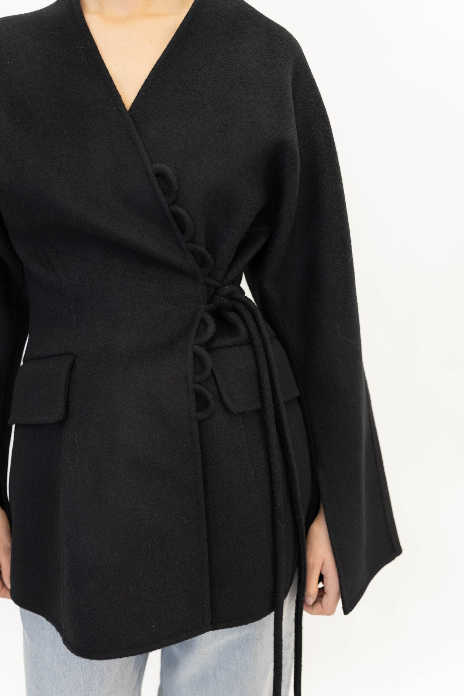 LALOU WOOL BLAZER IN BLACK BLAZER BY MALENE BIRGER 