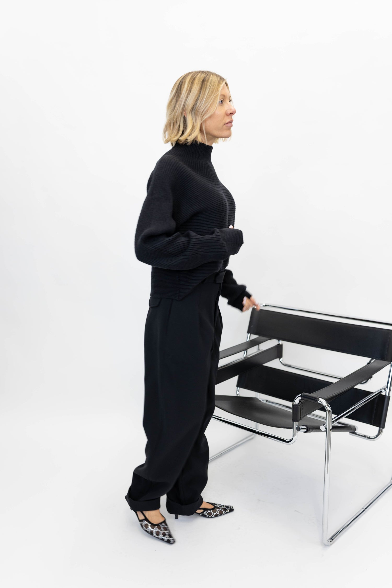 PSALM BOYISH HEAVY CREPE PANTS PANTS KURE 