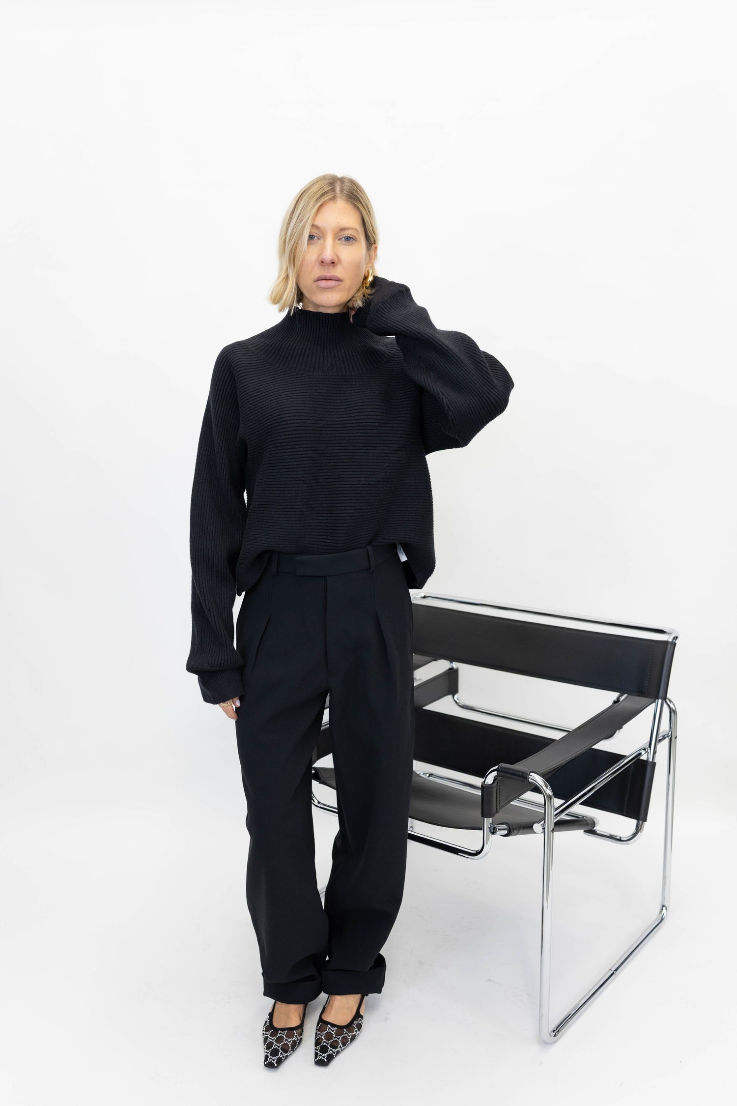 PSALM BOYISH HEAVY CREPE PANTS PANTS KURE 