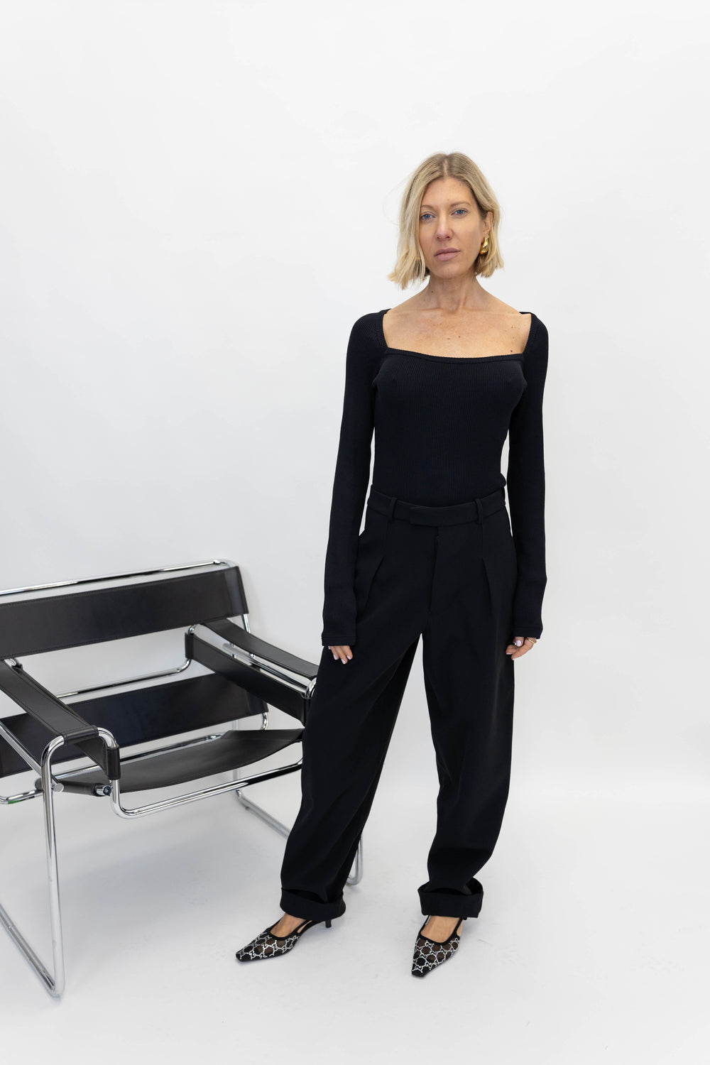 BASIL SCOOP NECKLINE BODYSUIT KURE 