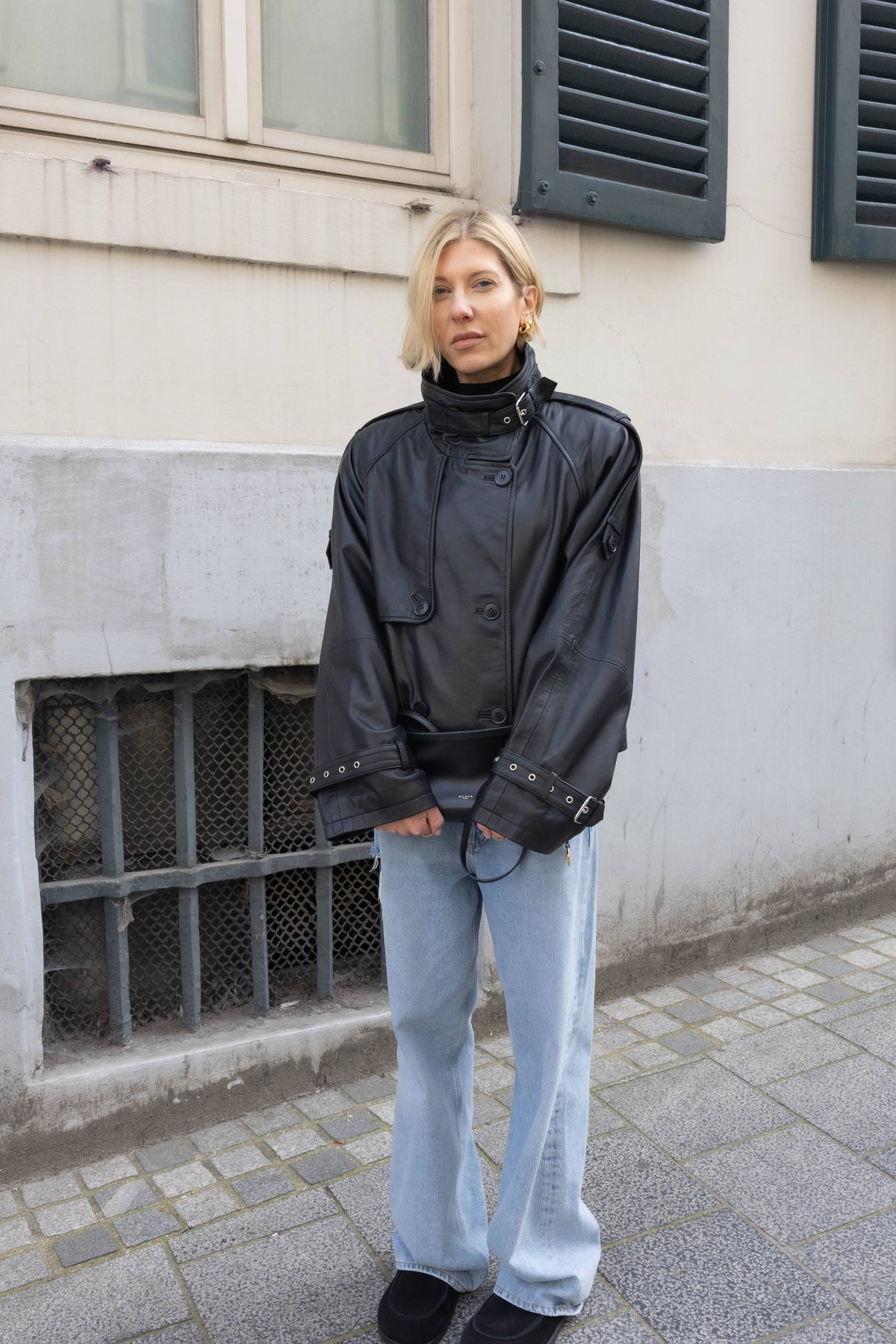AVIC LEATHER JACKET IN BLACK JACKET GESTUZ 