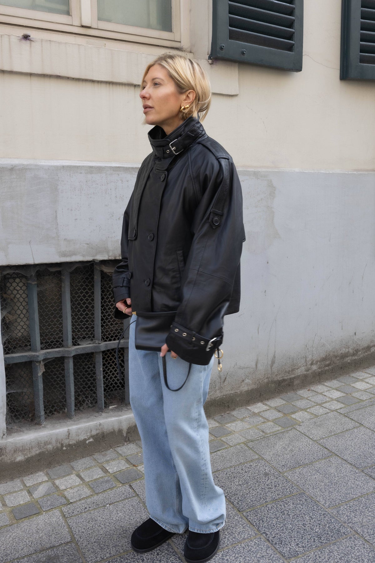 AVIC LEATHER JACKET IN BLACK JACKET GESTUZ 