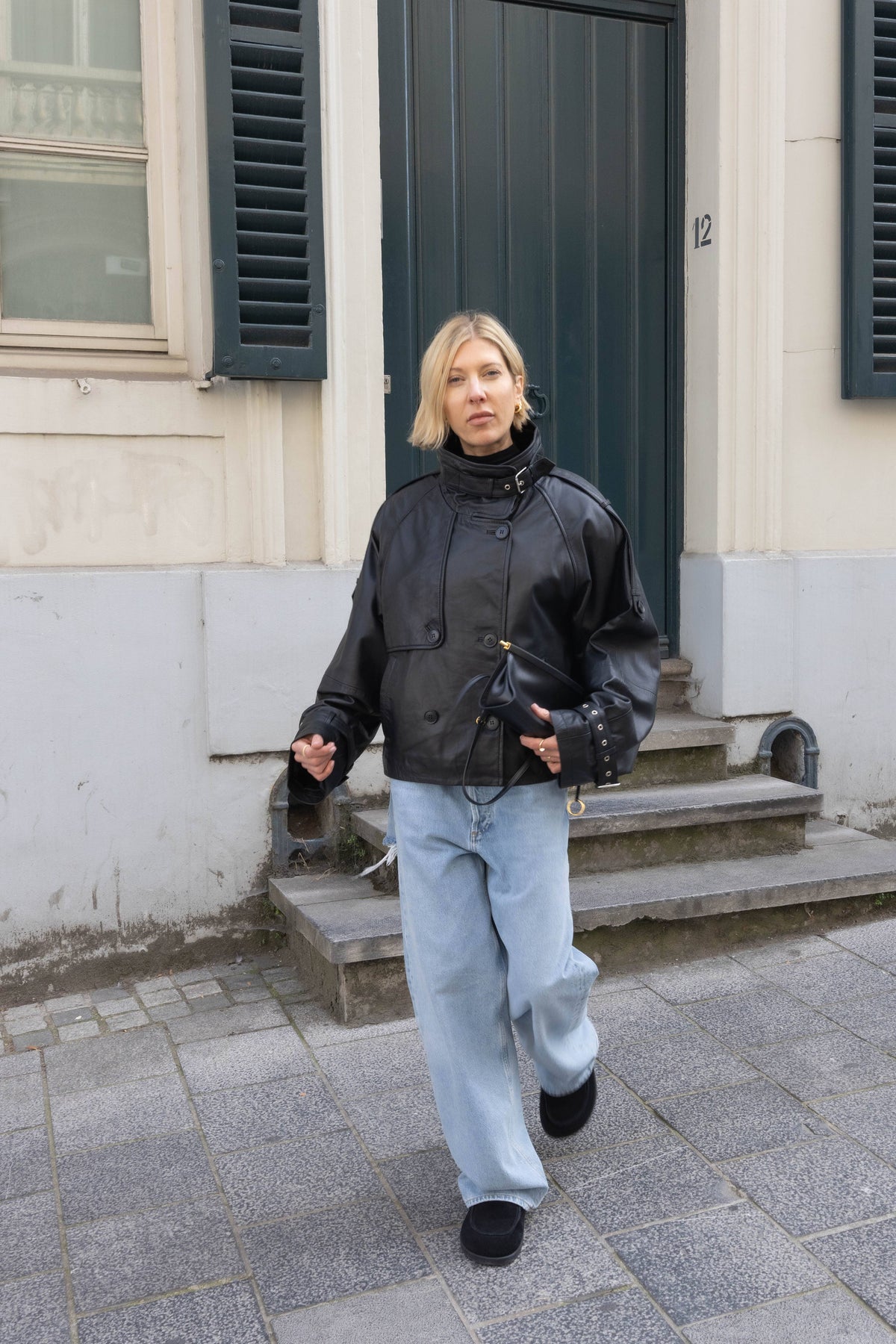 AVIC LEATHER JACKET IN BLACK JACKET GESTUZ 
