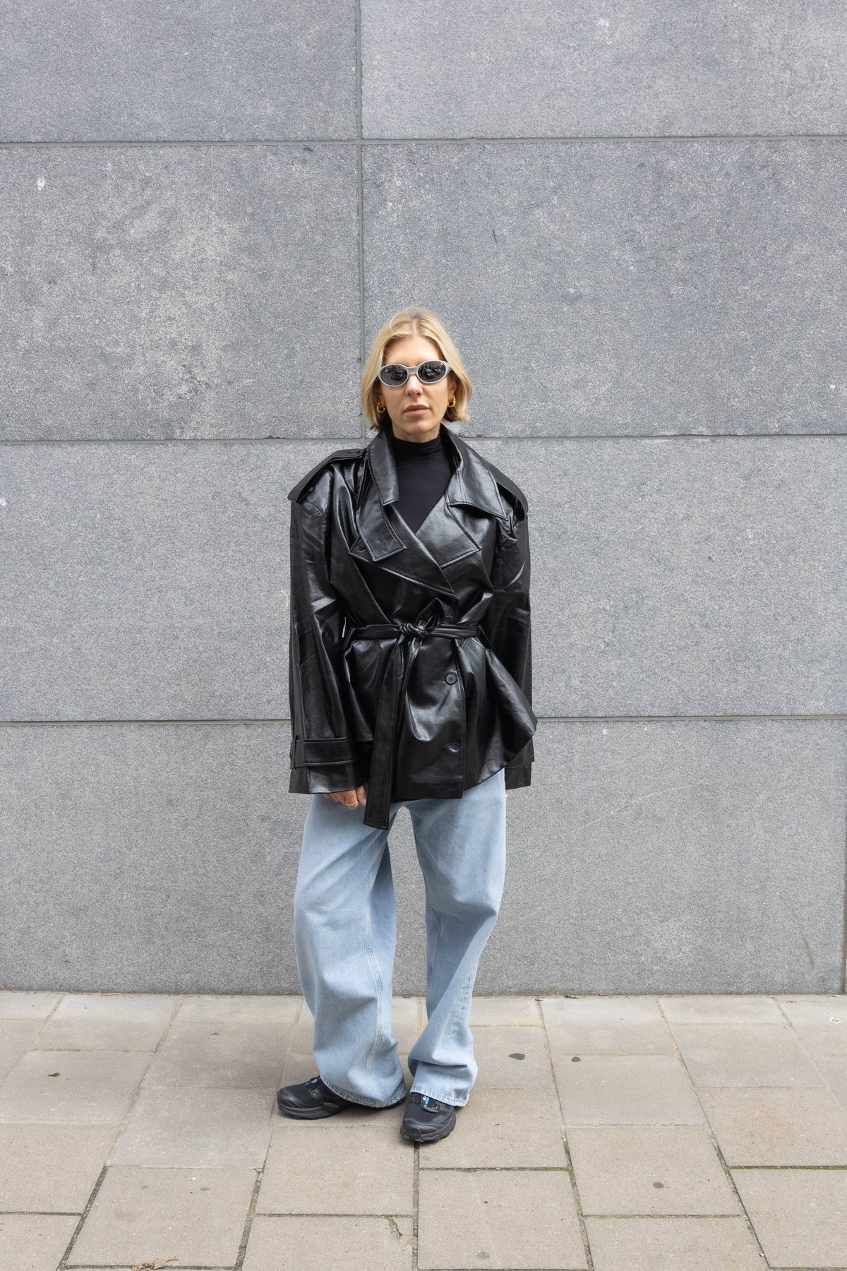 TRENCH JACKET IN BLACK JACKET LA PISCINE 