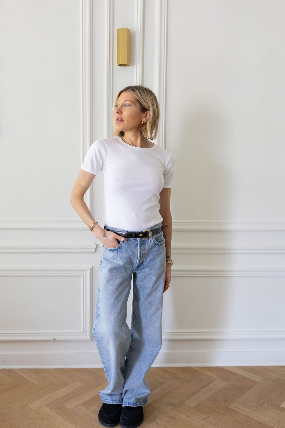 RIVER T-SHIRT IN WHITE T-SHIRT HERSKIND 