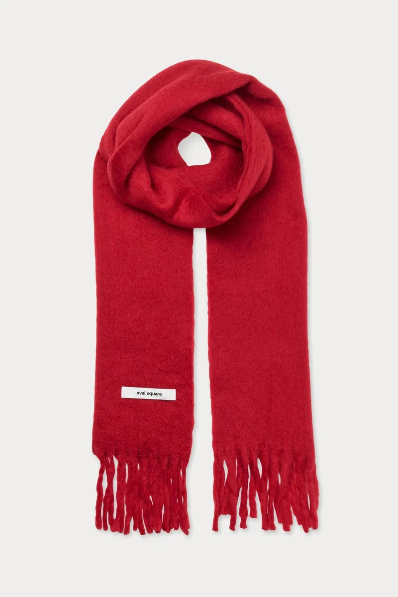 HERO SCARF IN RED ACCESORIES OVAL SQUARE 