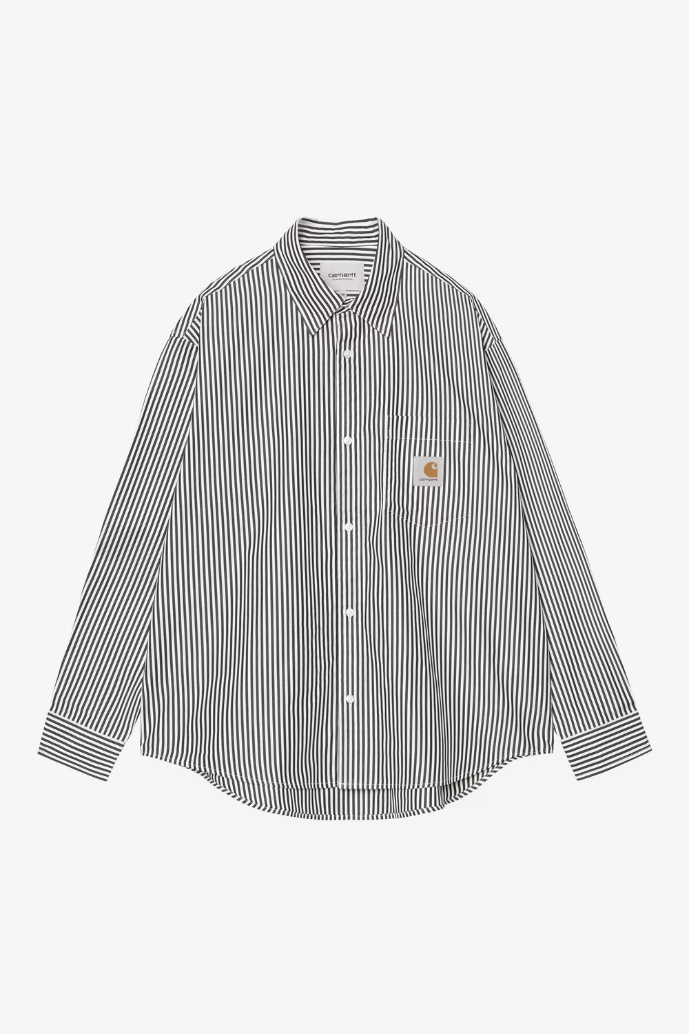 W’ L/S DALDRY STRIPE SHIRT IN BLACK SHIRT CARHARTT 