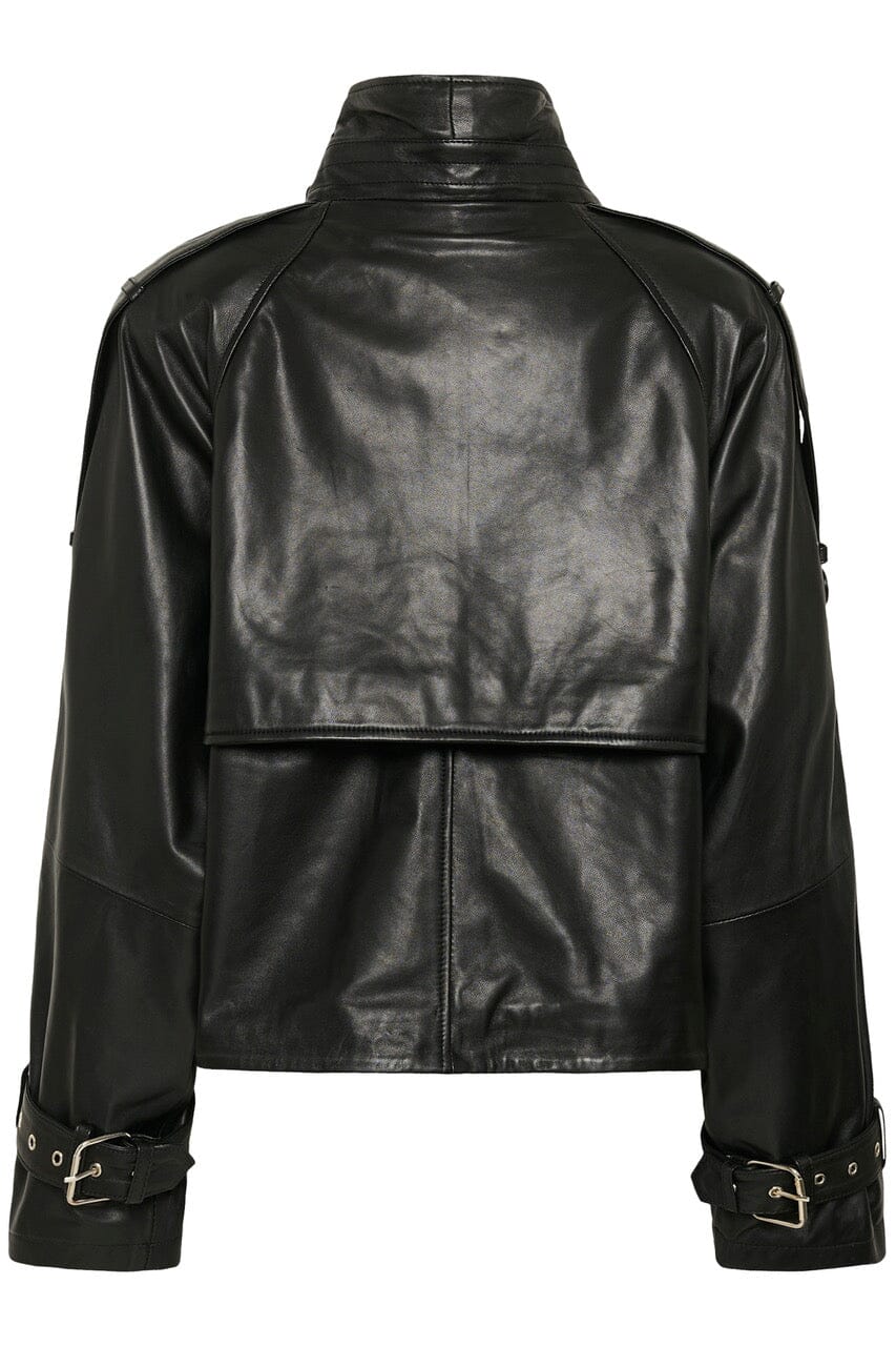 AVIC LEATHER JACKET IN BLACK JACKET GESTUZ 