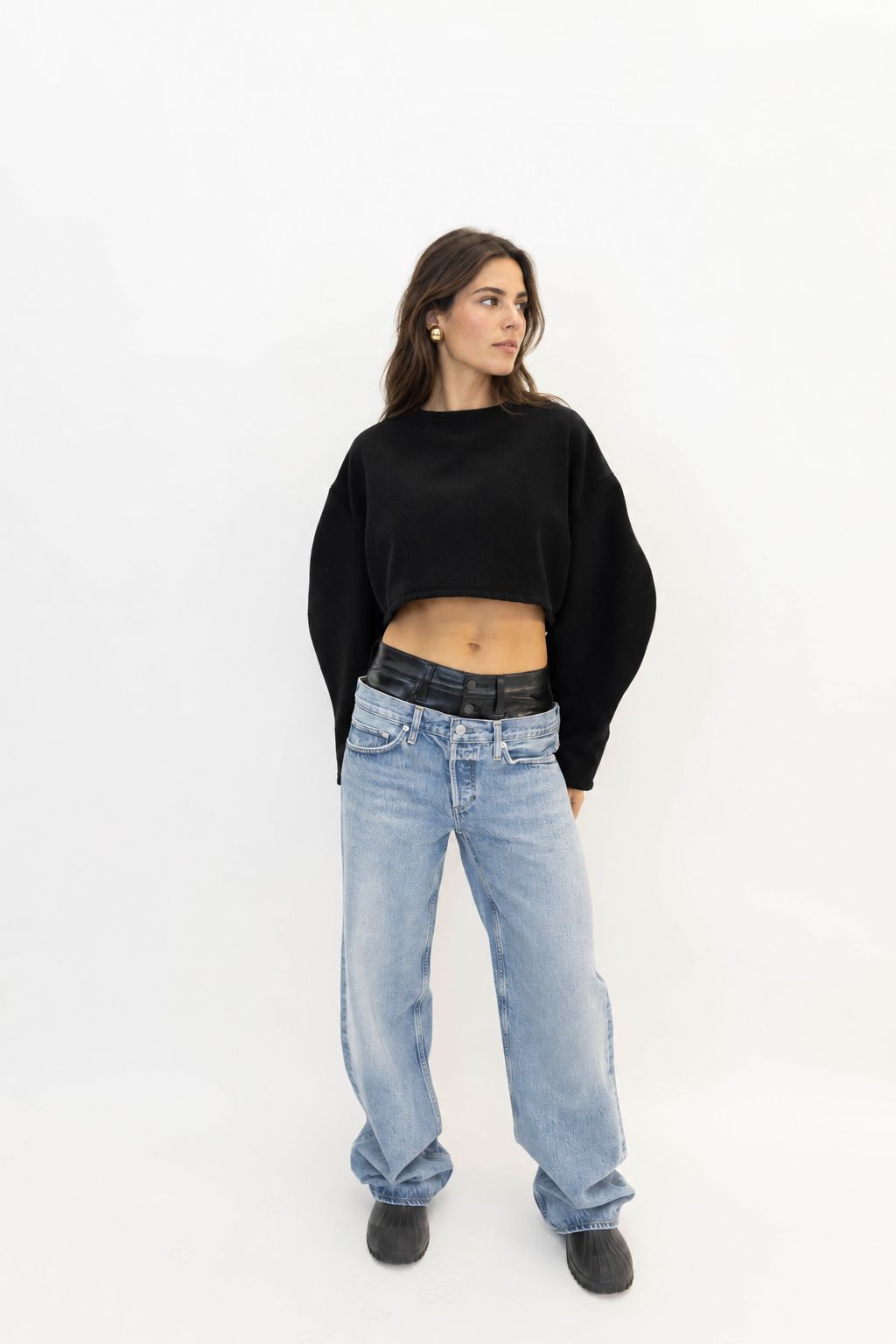 ELSON DOUBLE LAYERS JEAN IN OUTBREAK JEANS AGOLDE 