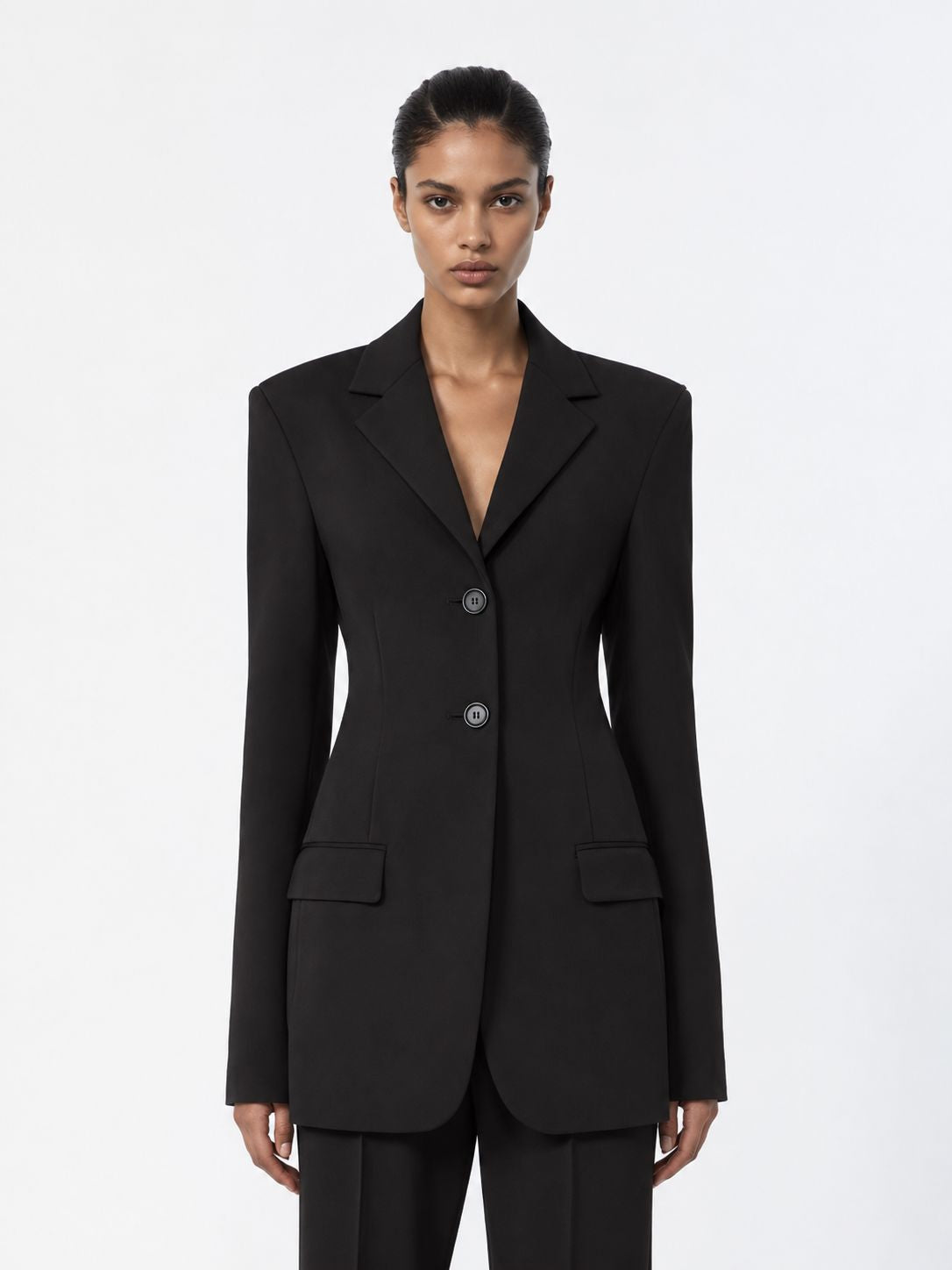 PALO BLAZER IN BLACK BLAZER . 