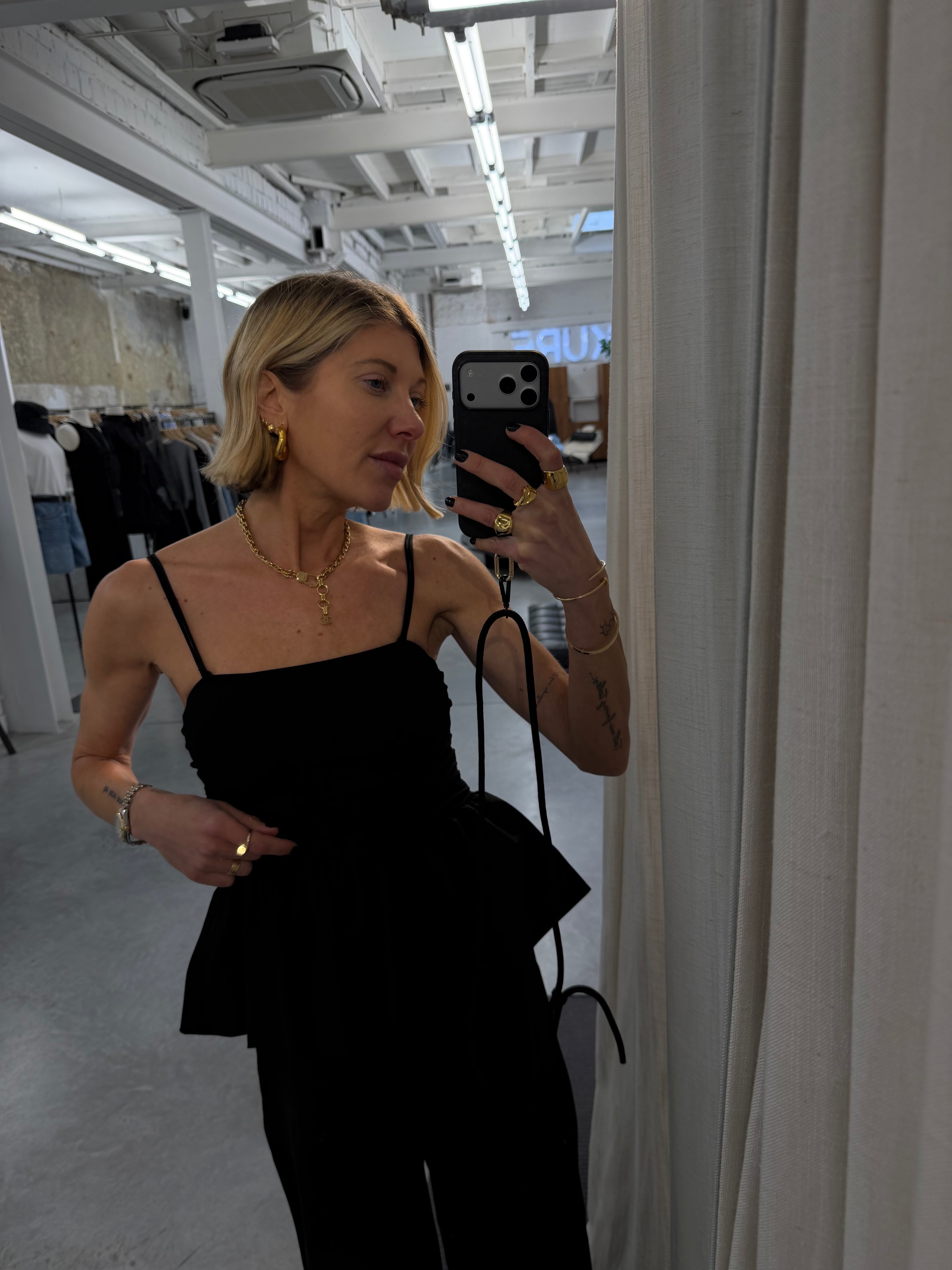 GESTUZ-GZERIN TOP-BLACK TOP GESTUZ 