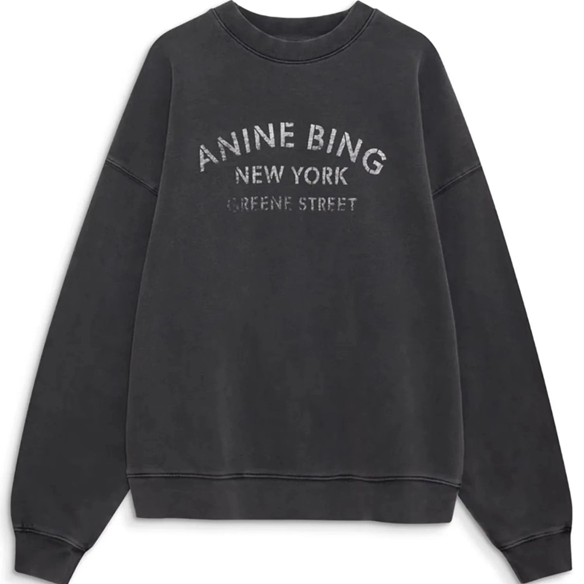 MILES SWEATSHIRT NY IN WASHED BLACK