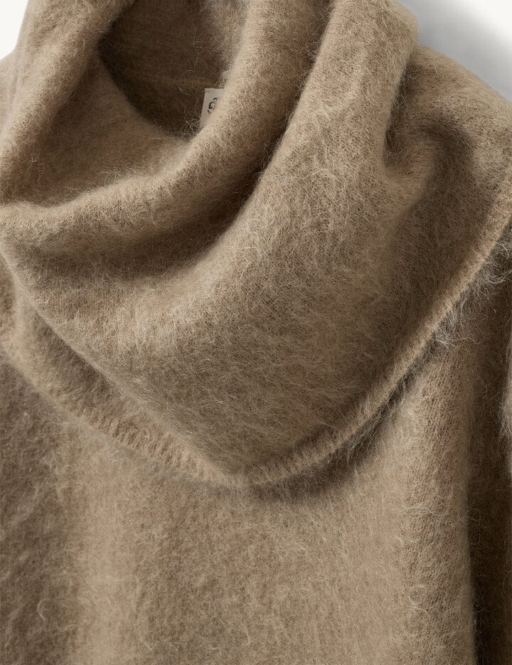 THE GARMENT-ROMA NECK SWEATER-RAW KNIT THE GARMENT 