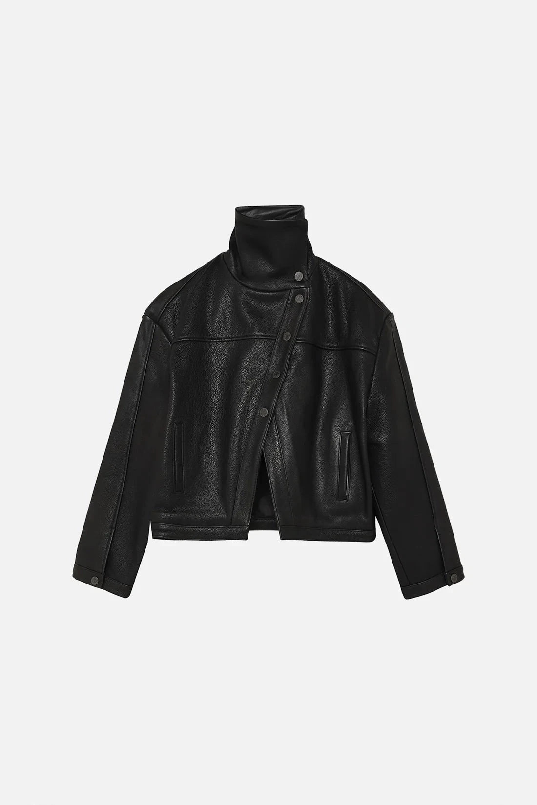 KAIA LEATHER JACKET IN BLACK JACKET WON HUNDRED 