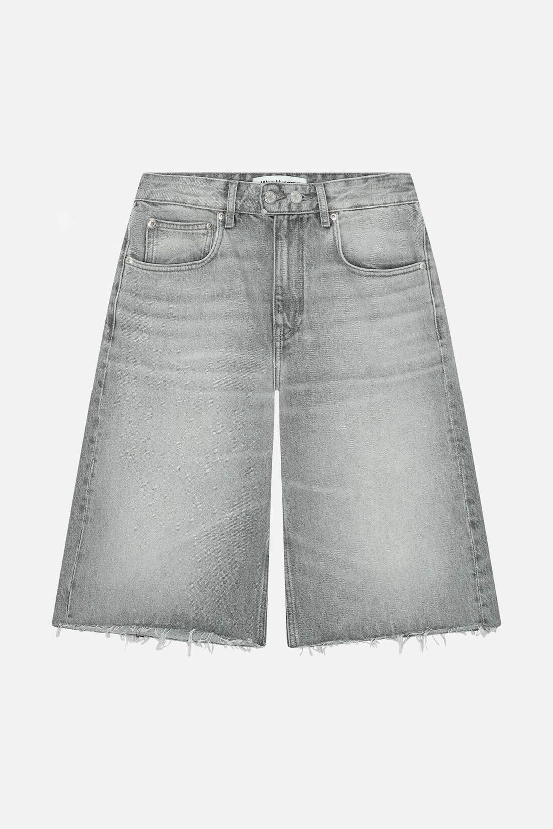 MIKA DENIM SHORT IN BRIGHT BLACK SHORT WON HUNDRED 