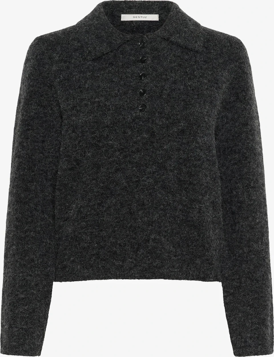 MANZI POLO PULLOVER IN GRAPHITE POLO GESTUZ 