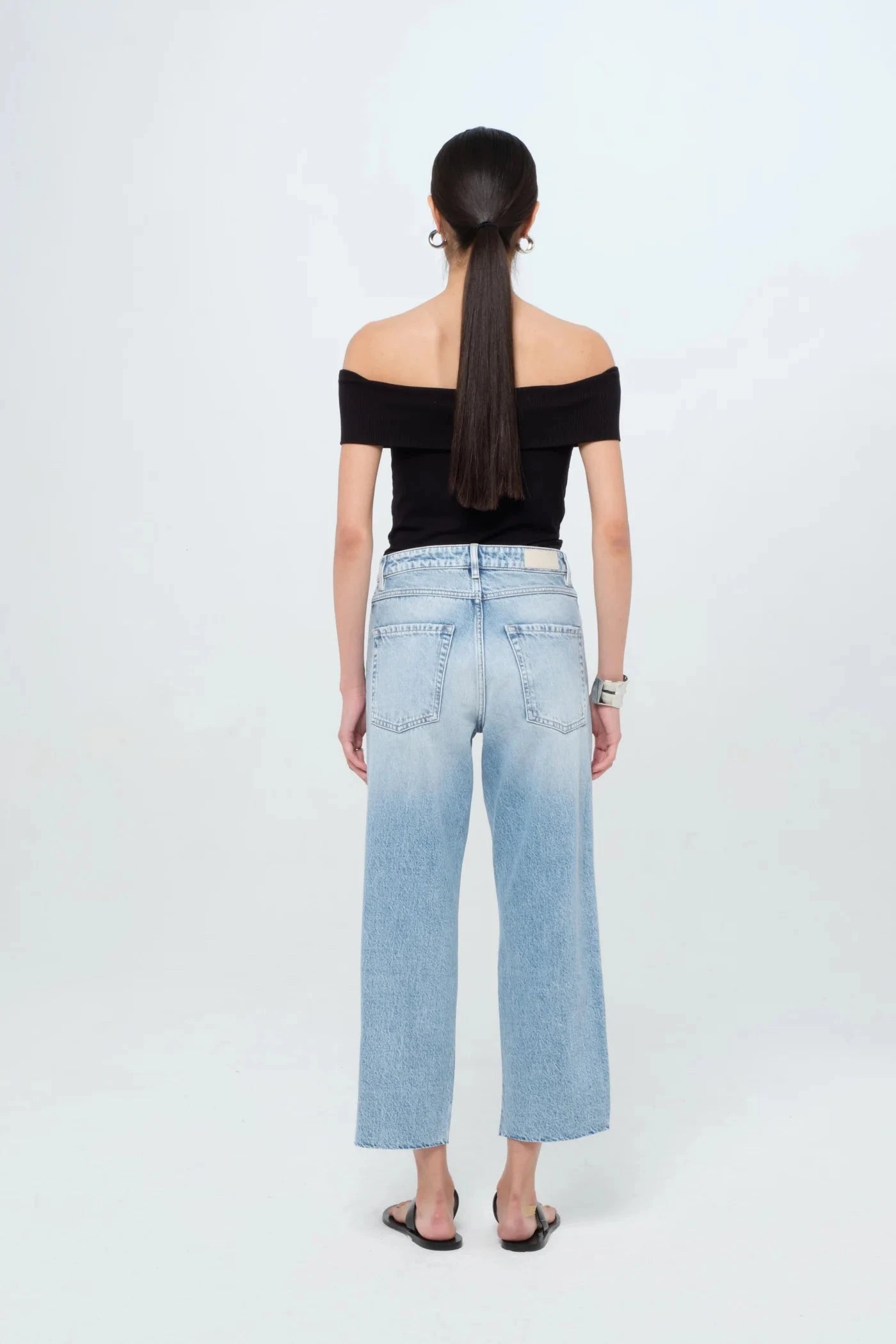 JILL STRAIGHT JEANS IN SKY JEANS ICON DENIM 