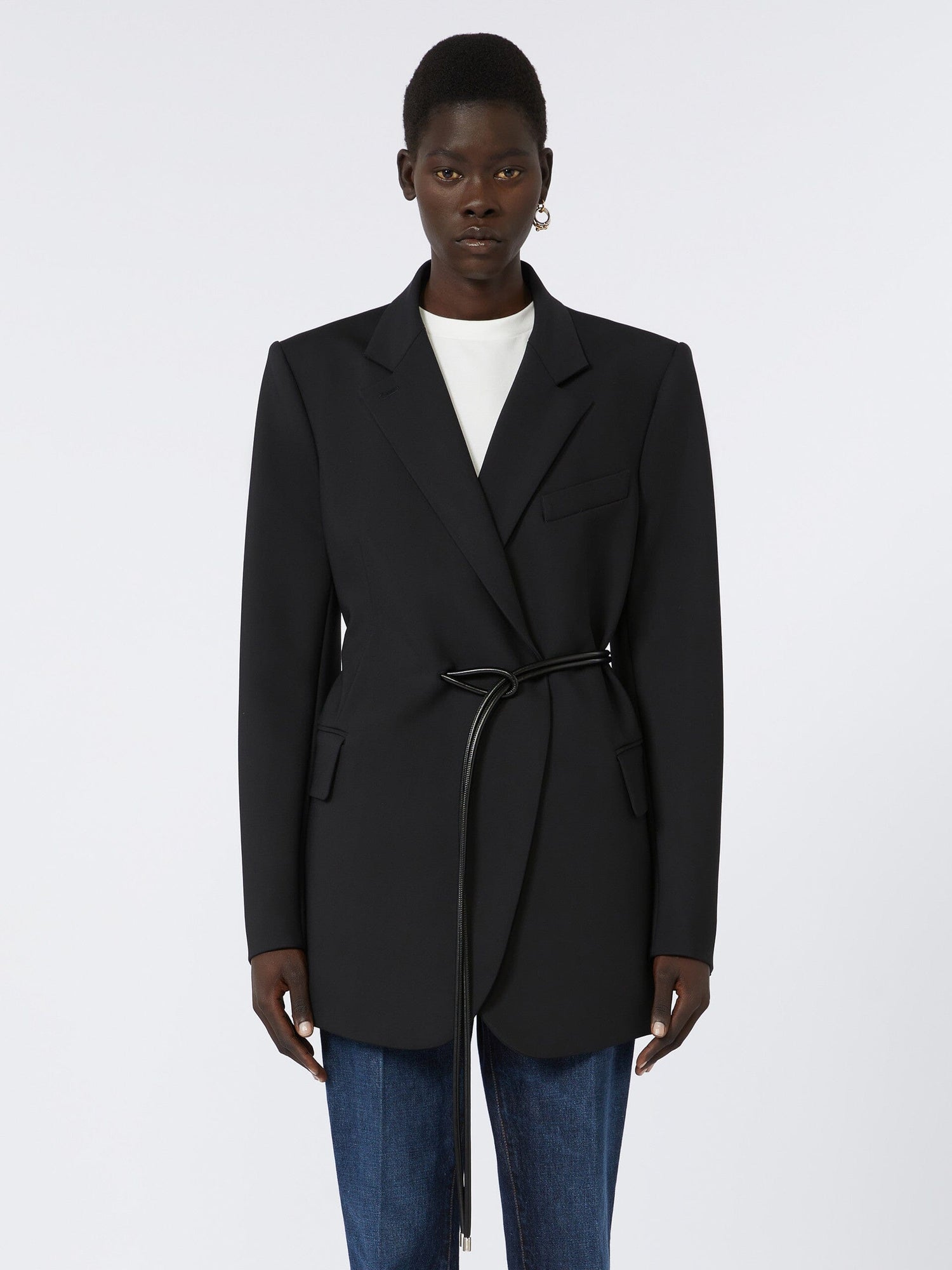 GLASSA BLAZER IN BLACK BLAZER MAXMARA 