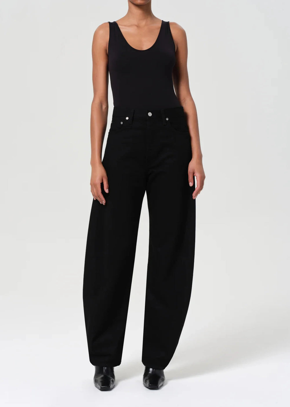 AGOLDE-LUNA HIGH RISE PIECED TAPER-ILLUSION JEANS AGOLDE 