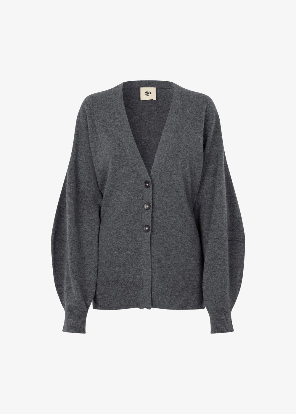 COMO SLEEVE CARDIGAN IN GREY MELANGE CARDIGAN THE GARMENT 